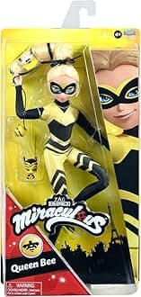BANDAI - Miraculous Ladybug - Mannequin Doll 26 cm - Queen Bee - Official Miraculous Licence - Articulated Queen Bee Doll - Toy for Children from 4 Years - P50003