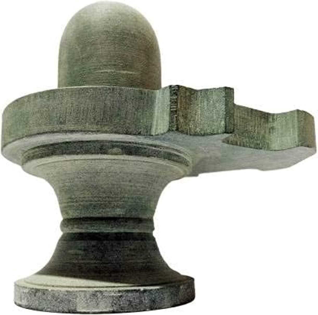 athizay Stone Shivling Statue - Grey - 10 cm