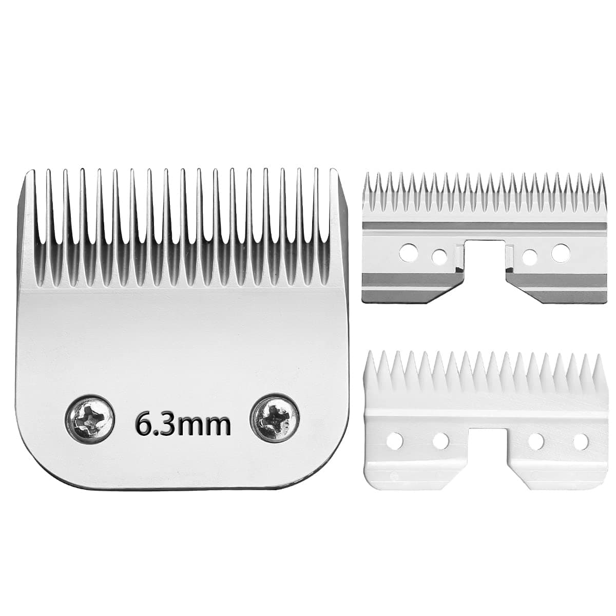 6.3mm Ceramic Blade Replacement for Andis A5 Clippers, Fits Oster, Wahl, and Other Major Brands