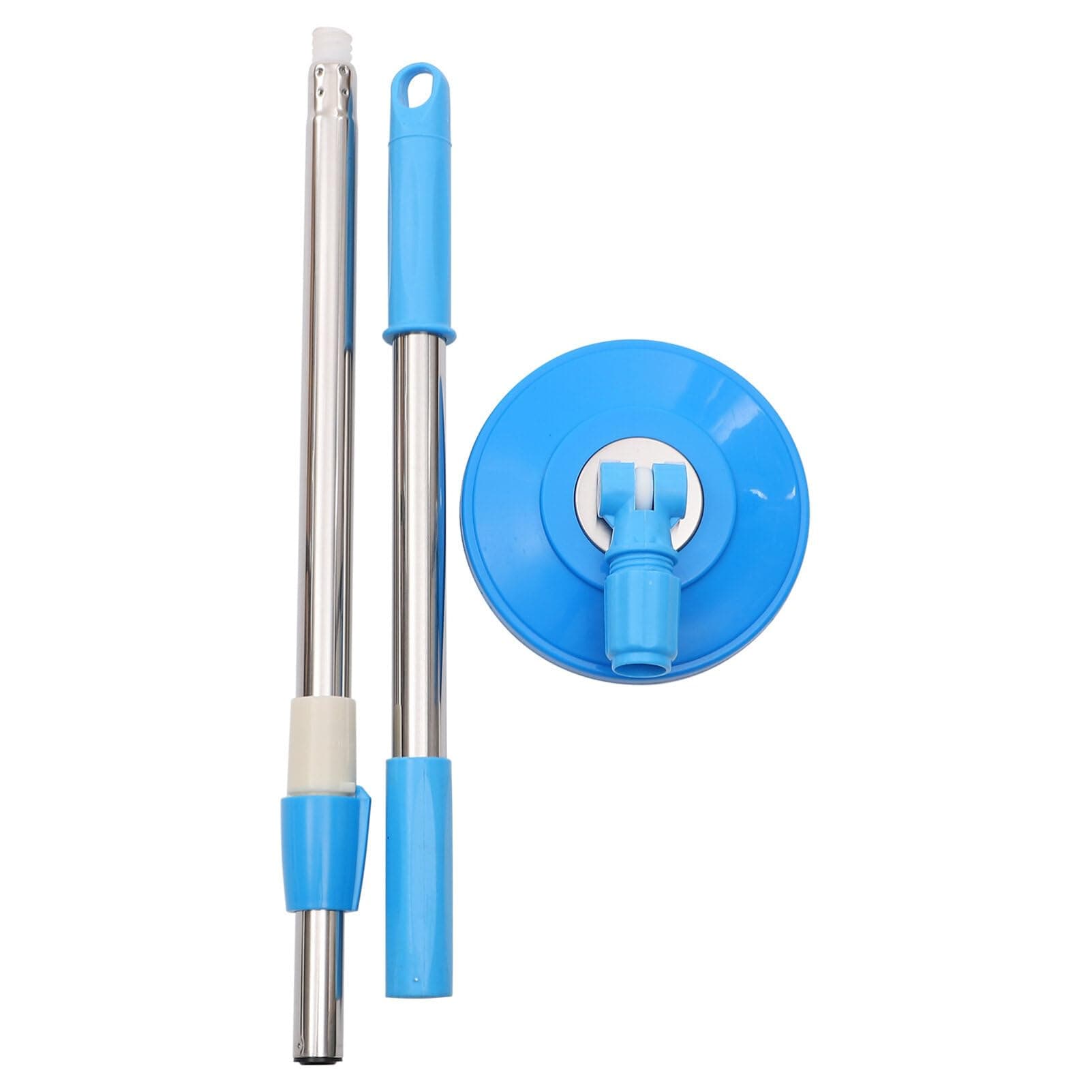 SOLUSTRE Spins Mop Replacement Handle 360 Degree Spins Mop Pole Handle Rotating Telescopic Mop Handle Stick Floor Cleaning Scraper for Household Cleaning Accessories Blue