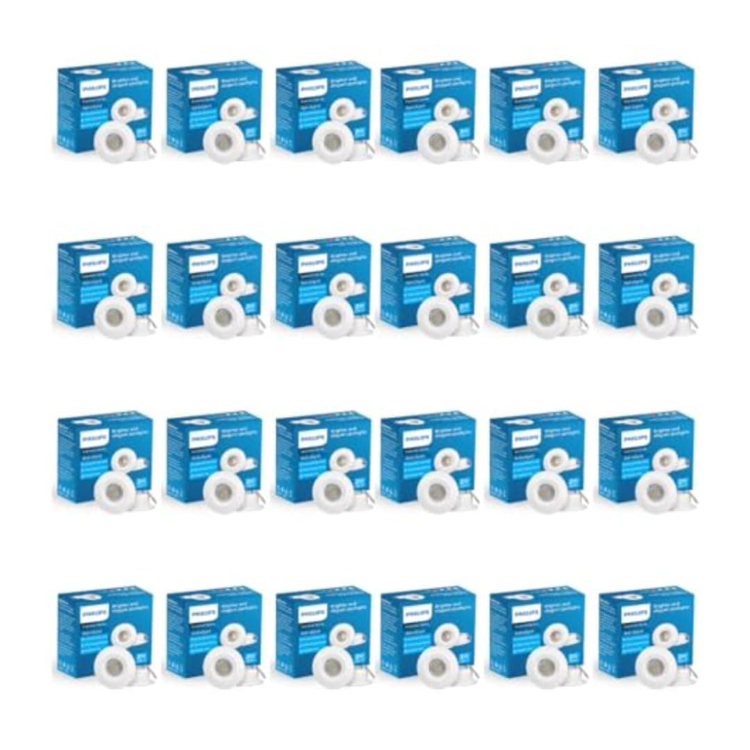 Philips Astra Spot 2-watt LED Spotlight || LED Spotlight for Display || Cutout:35mm || Natural White,Pack of 24