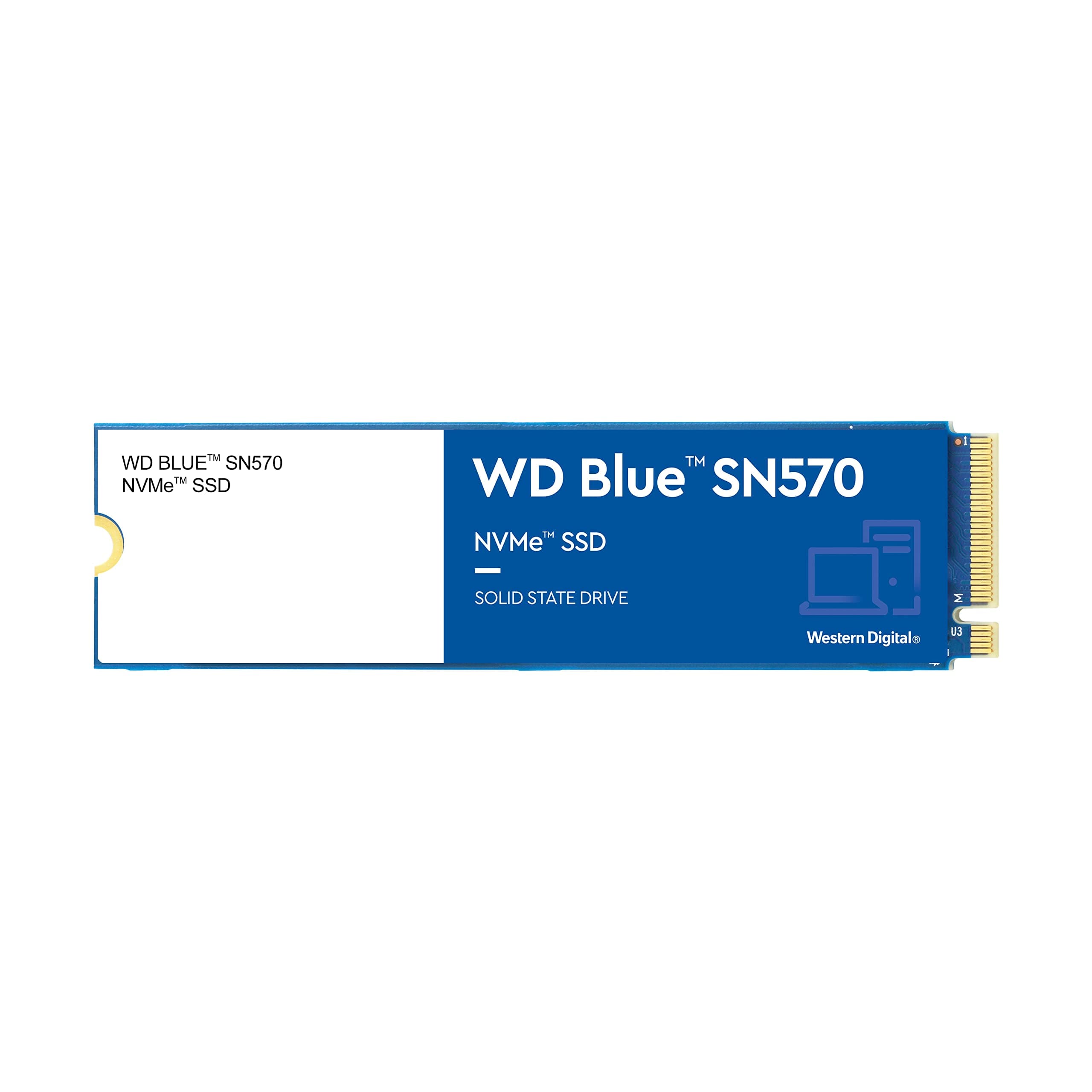 1TB WD Blue SN570 NVMe Internal Solid State Drive SSD - Gen3 x4 PCIe 8Gb/s, M.2 2280, Up to 3,500 MB/s - WDS100T3B0C