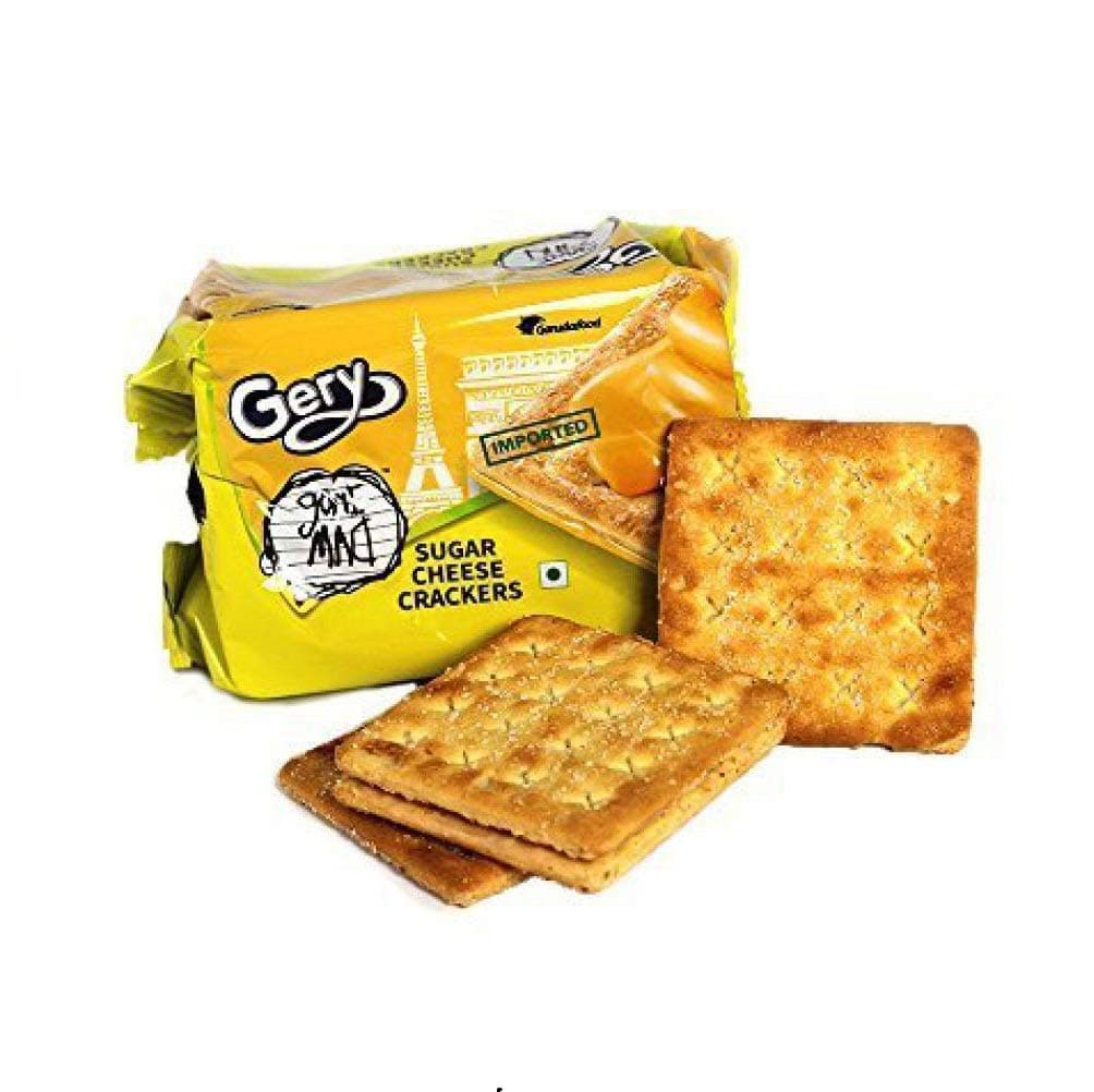Gery Gone Mad – Sugar Cheese Crackers – Ideal Biscuits / Snacks for Kids - 110 Gm x 6 Packets