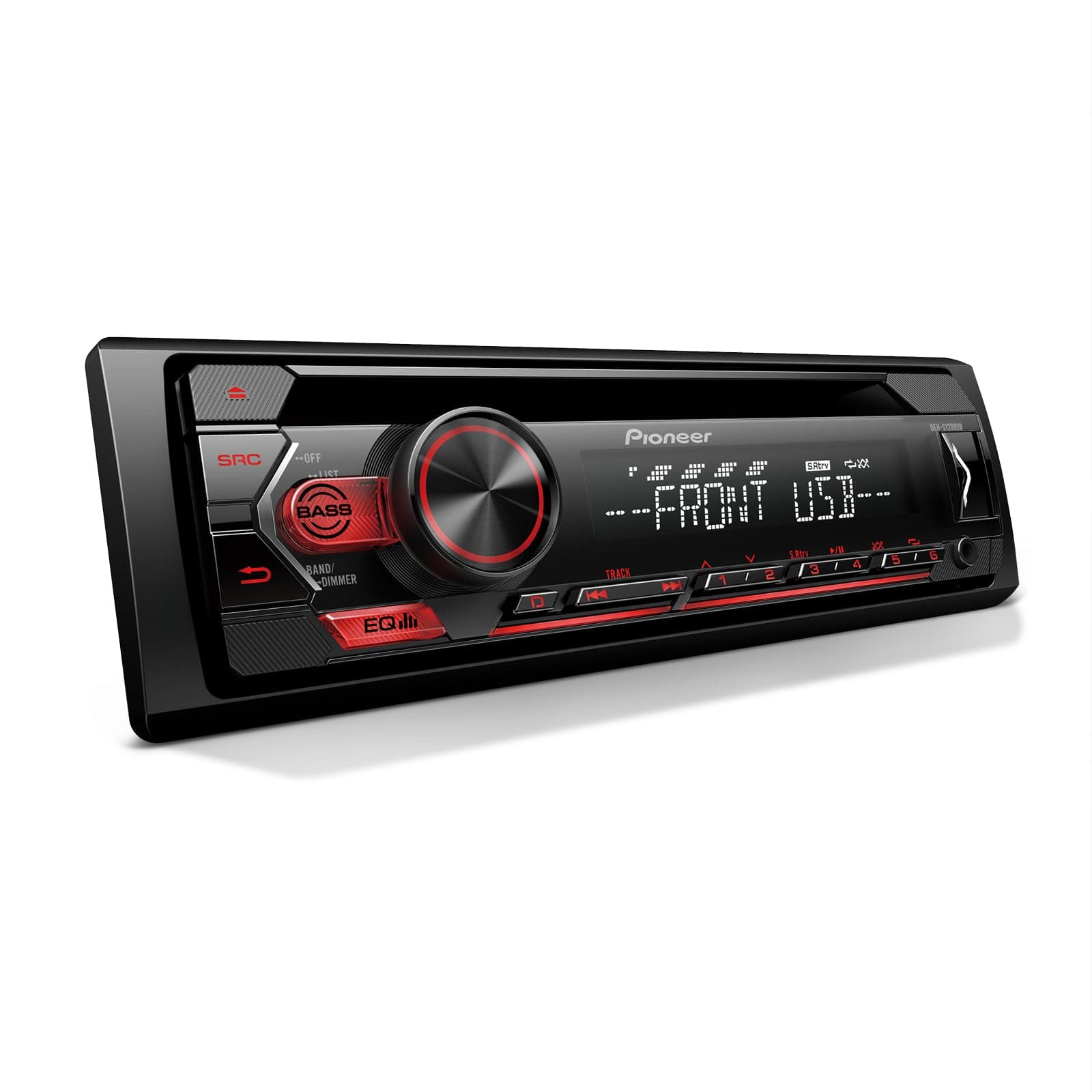 DEH-S1200UB Single Din CD Receiver with USB/AUX Inputs, Android Compatibility Only, in-Dash Device Charging, 2-Channel Preamp Output