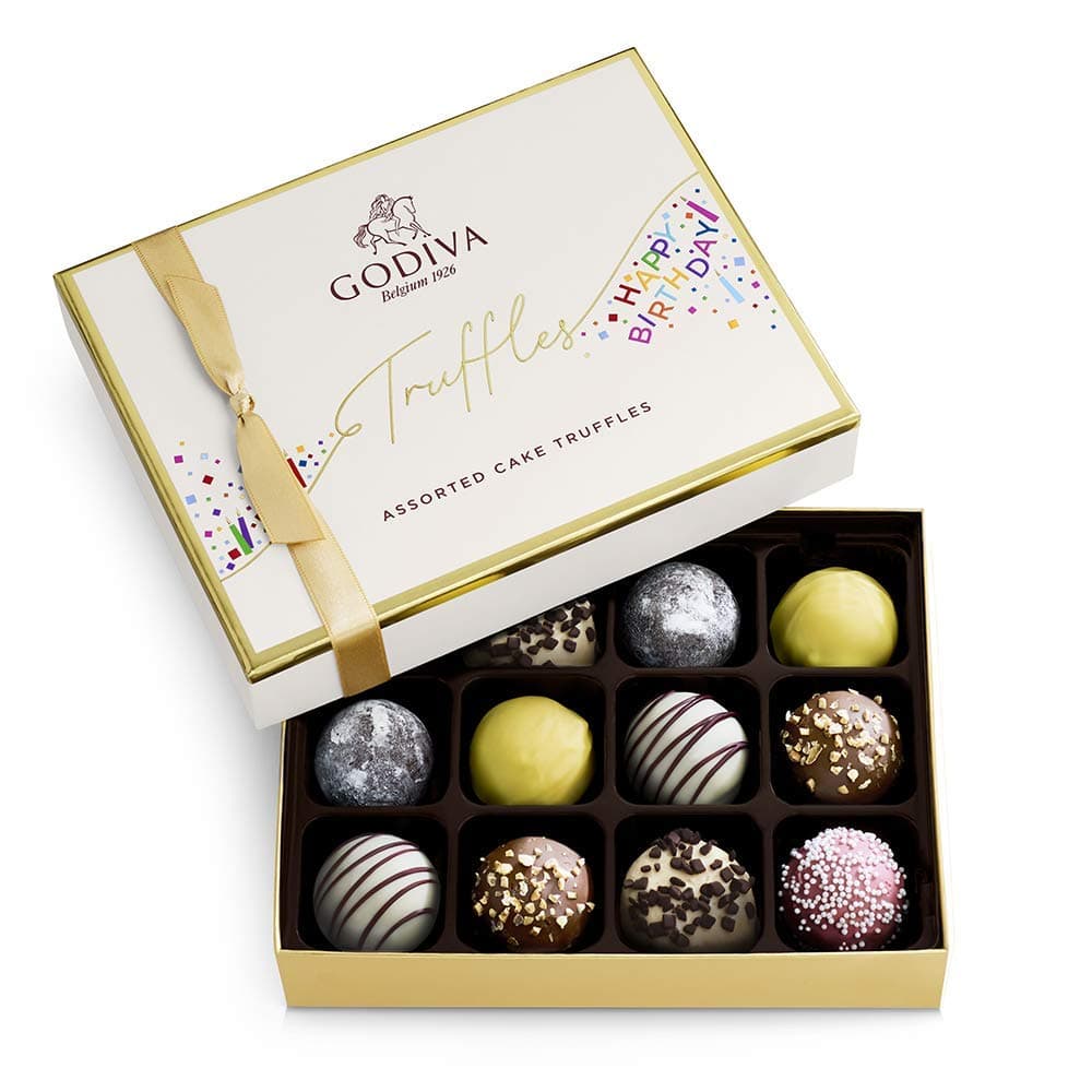 Birthday Truffles Assorted Chocolate Gift Box, 12 pc.
