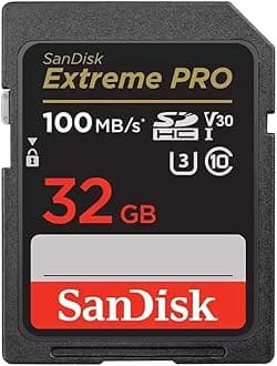 32GB Extreme PRO SDHC UHS-I Memory Card - C10, U3, V30, 4K UHD, SD Card - SDSDXXO-032G-GN4IN