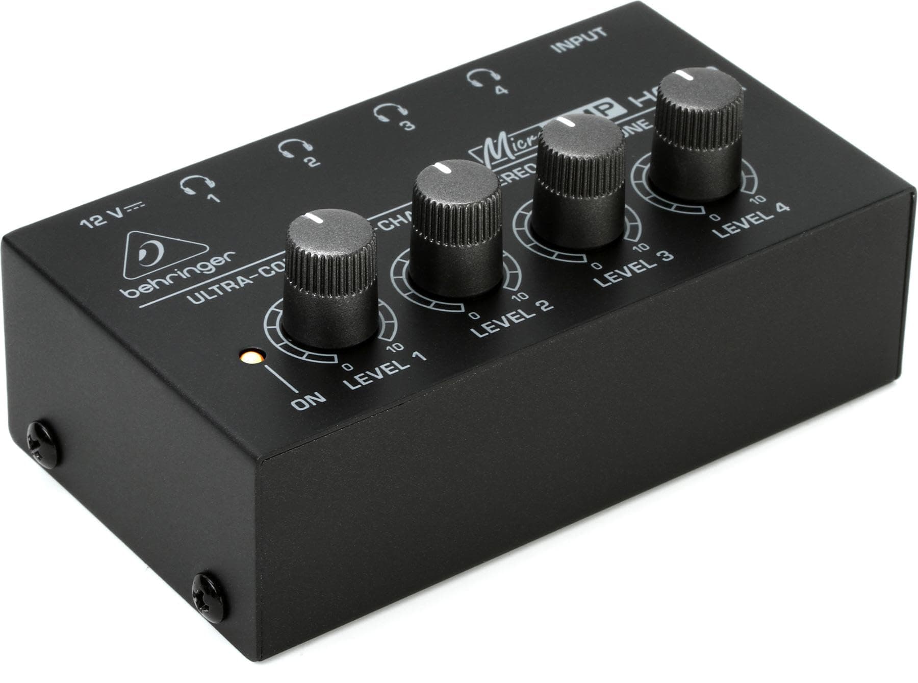 MICROAMP HA400 Ultra-Compact 4 Channel Stereo Headphone Amplifier