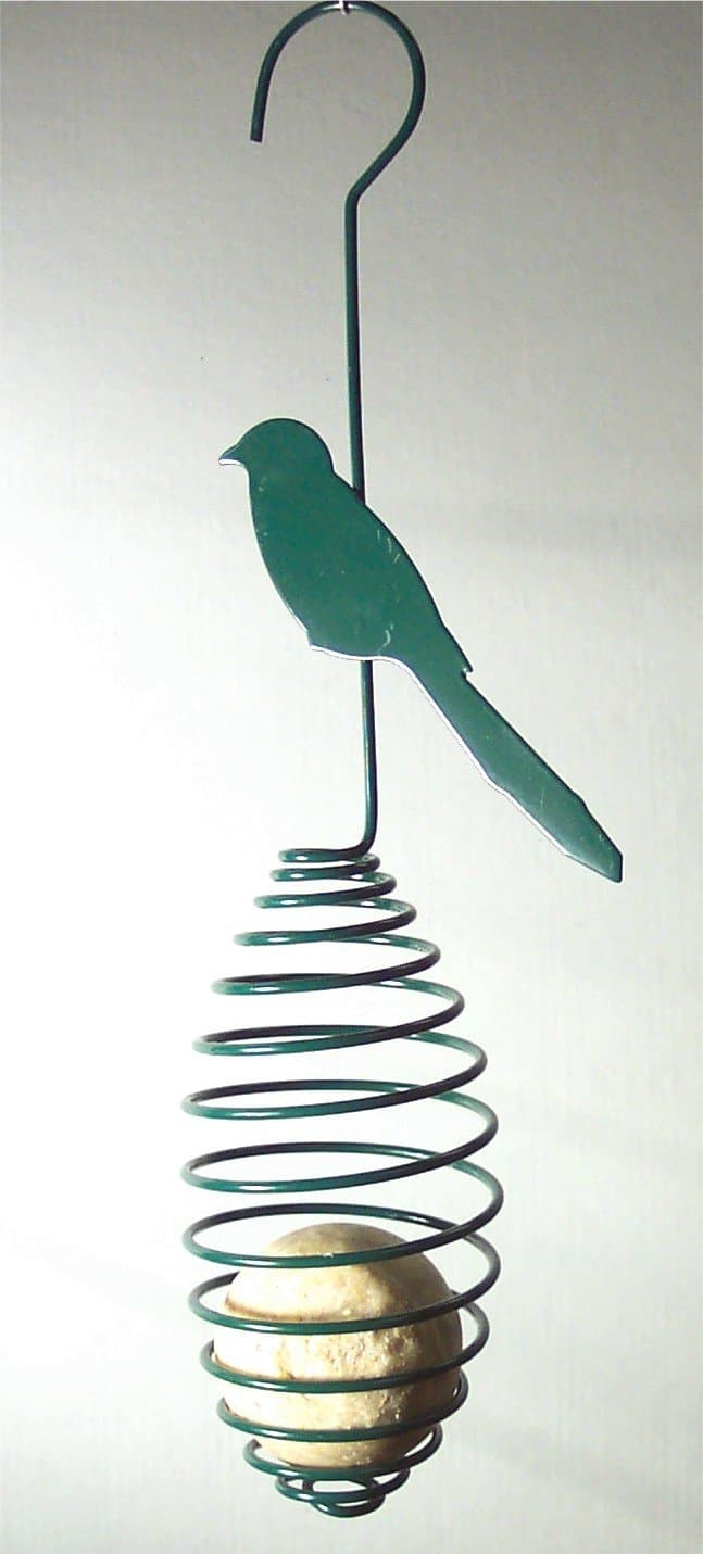 Wildlife Sciences Suet Plus Green Spring Ball Feeder with Figure
