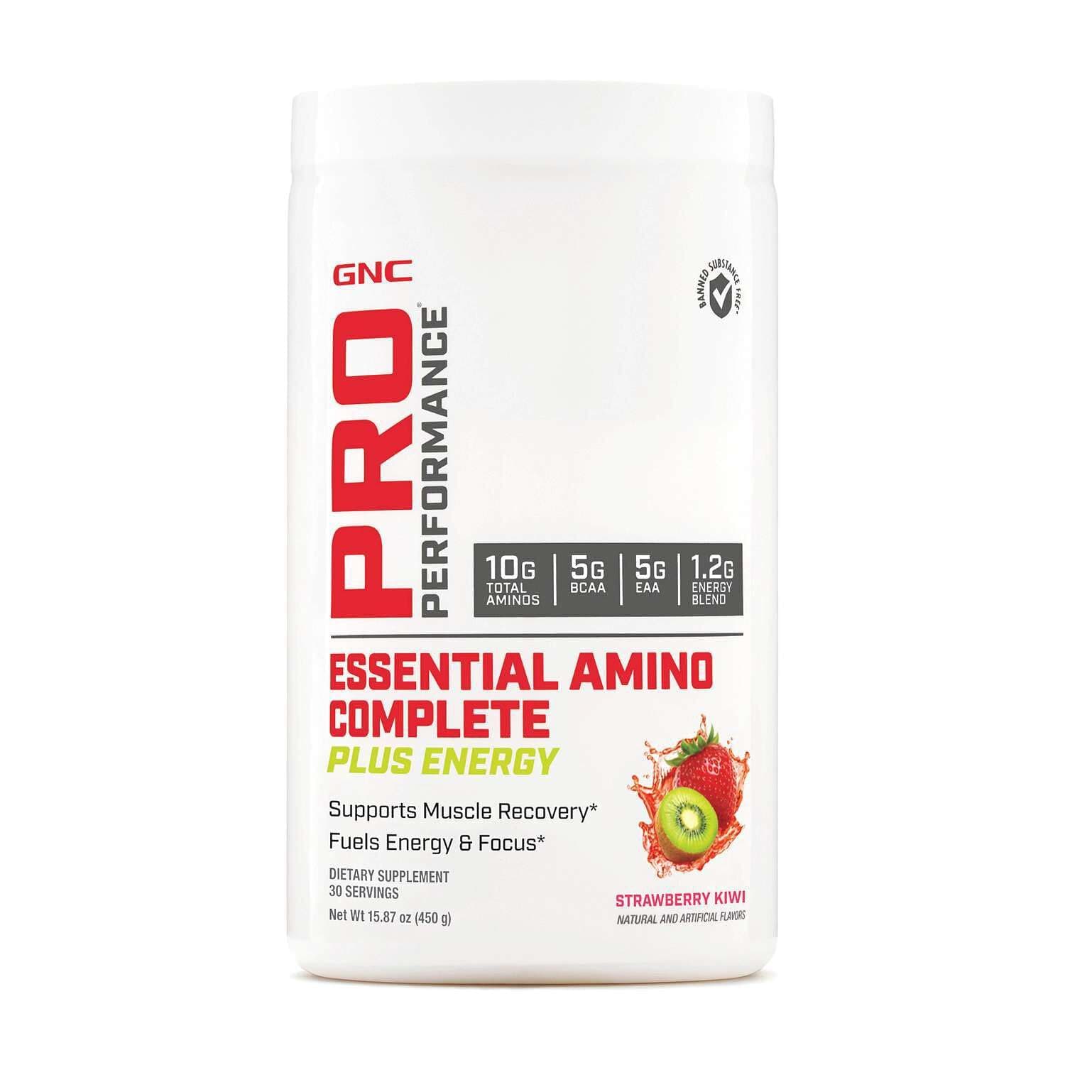 Pro Performance Essential Amino Complete Plus Energy, Supports Muscle Recovery, Strawberry Kiwi, 15.9 oz.