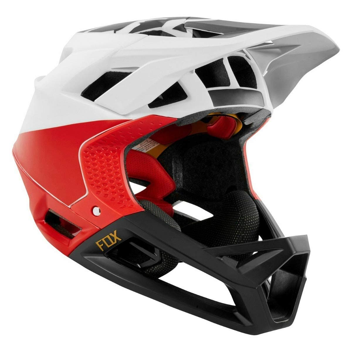 Proframe Helmet Pistol White/Black/Red