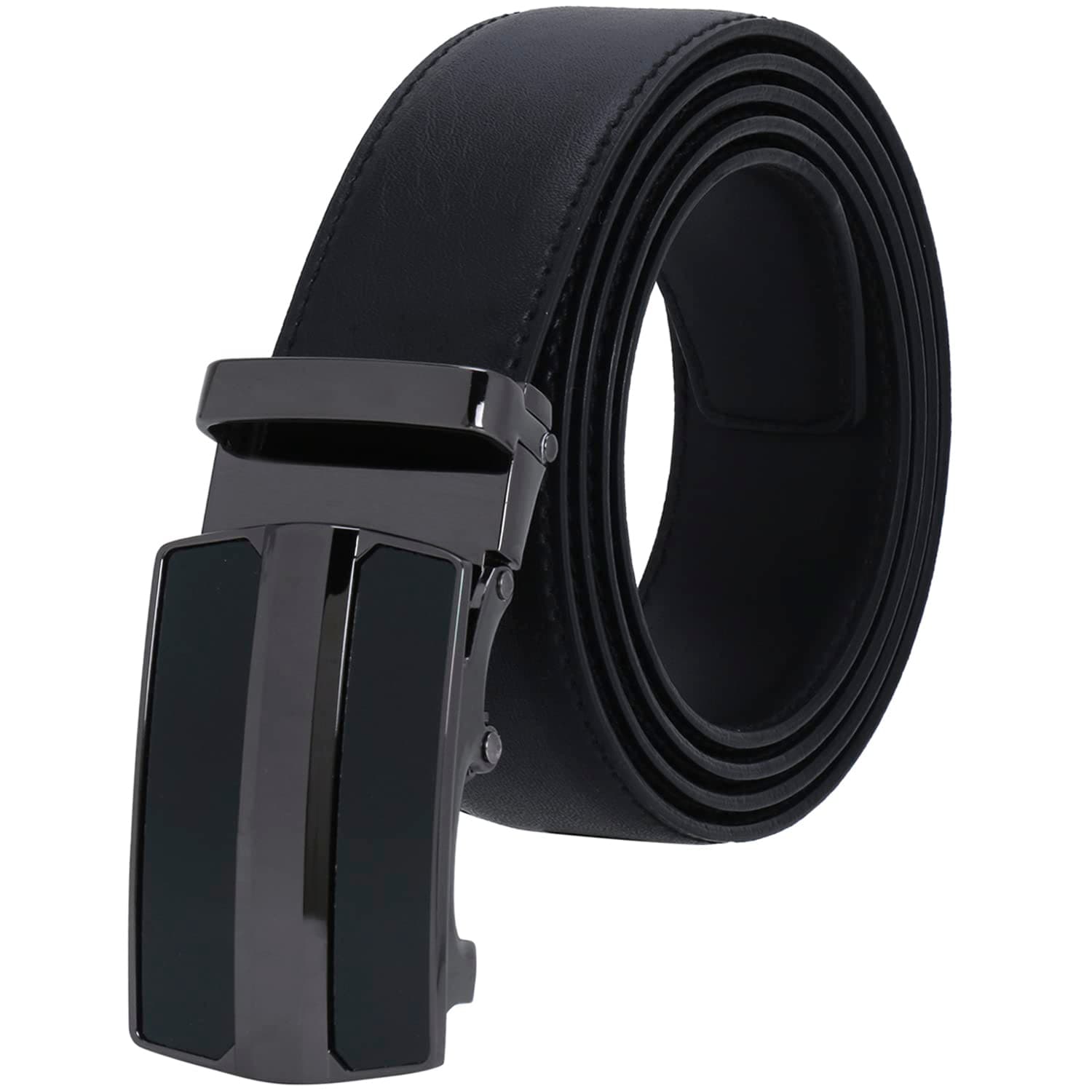 Men's Auto Lock PU Leather Belt