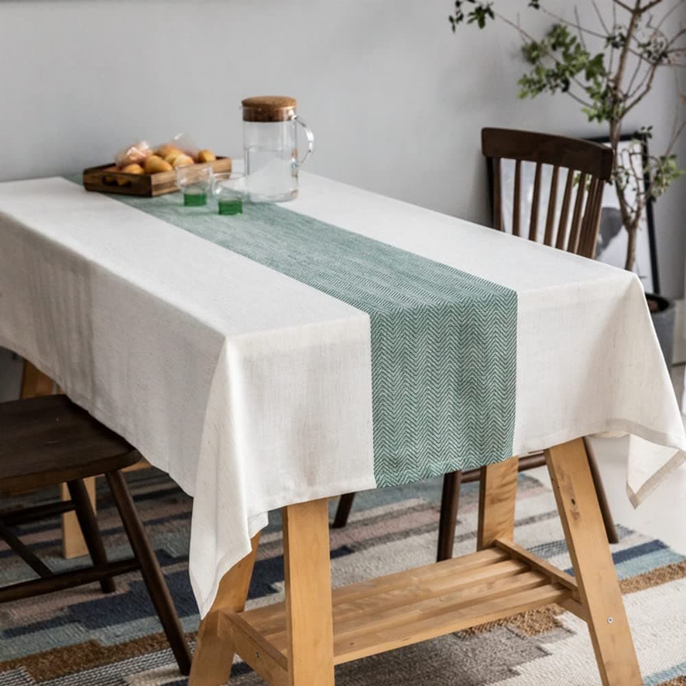 Rectangle Tablecloth 60x84 inch Table Cloth Linen Wrinkle Free Tablecloths Kitchen Dining Table Cover Tables Farmhouse Holiday Camping