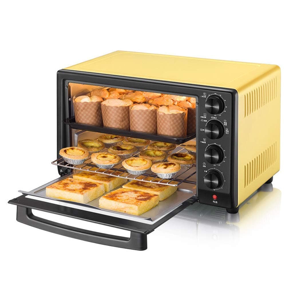 Mini 32L Electric Oven with Precision Temperature Control 0-230°C and 0-60min Timing 1600W Three-layer Multi-function Hot Air With Lighting Oven