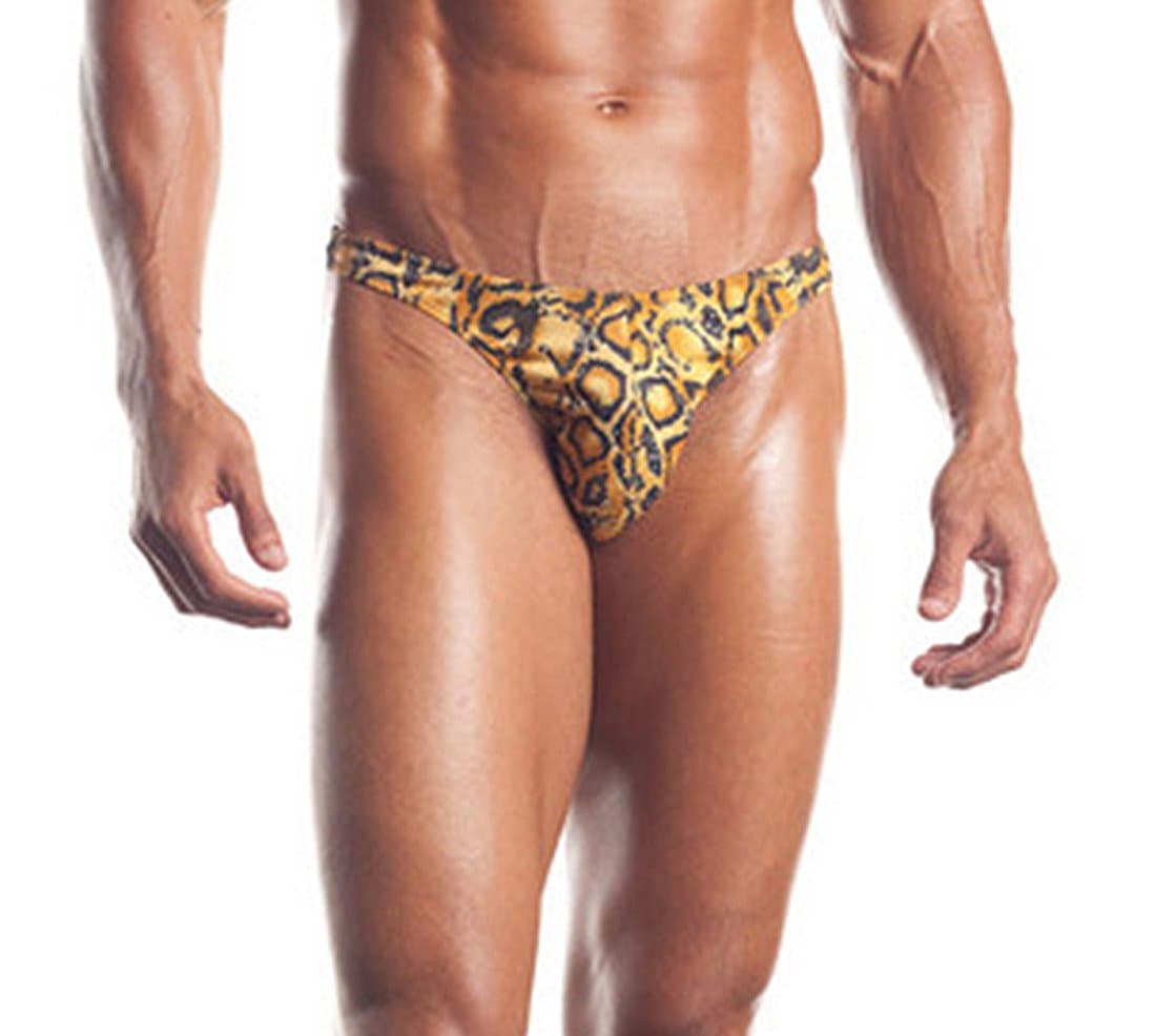 Thong Leo with Side Clip Detail Leopard One Size