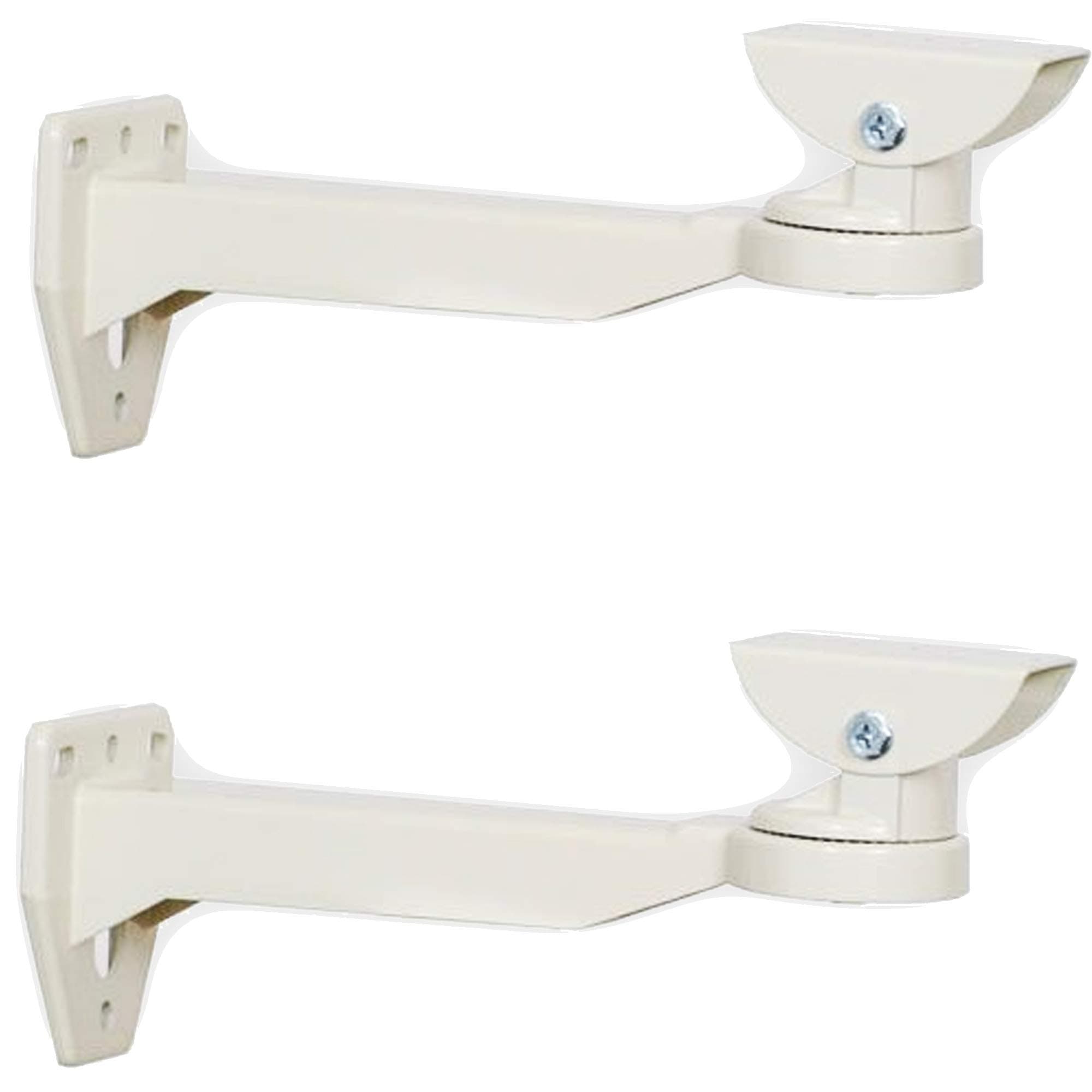 (2pack) VENTECH Universal Indoor Outdoor Wall Mount CCTV Security Camera Housing Mounting Bracket (White)