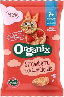 OrganixStrawberry Rice Cake Clouds 40g