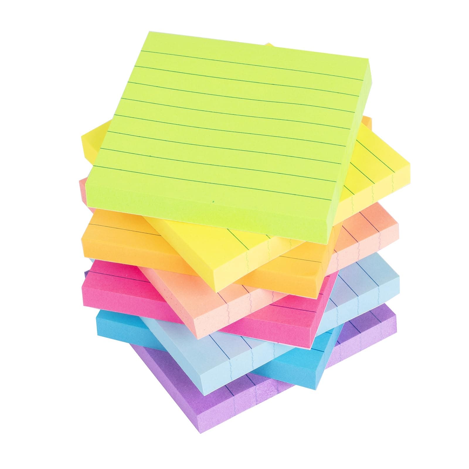 lined sticky notes 3x3