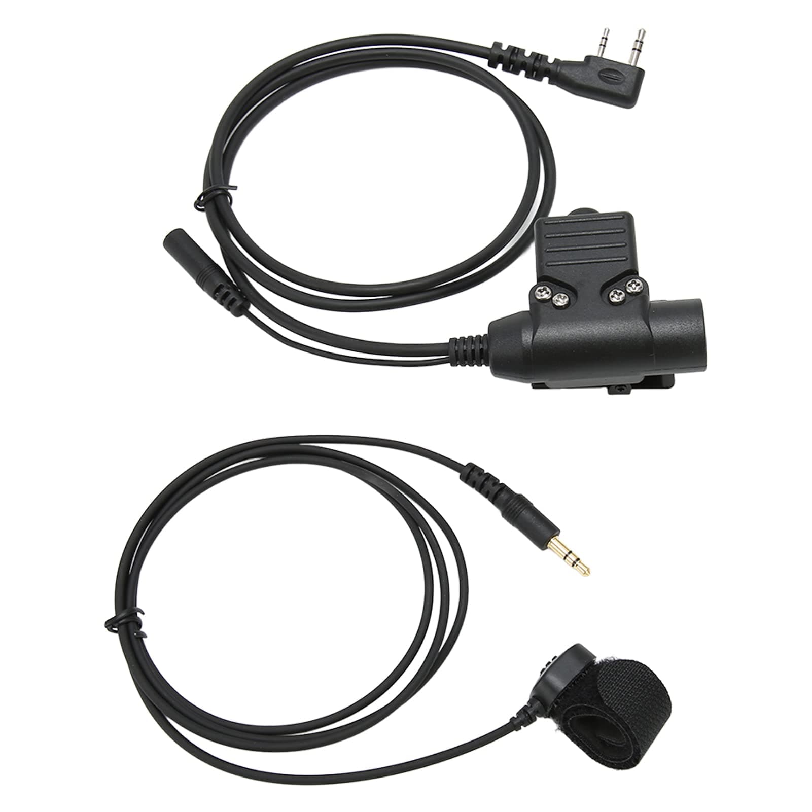 U94 PTT Replacement Adapter - Push to Talk Button Walkie Talkie Military Headset Connector