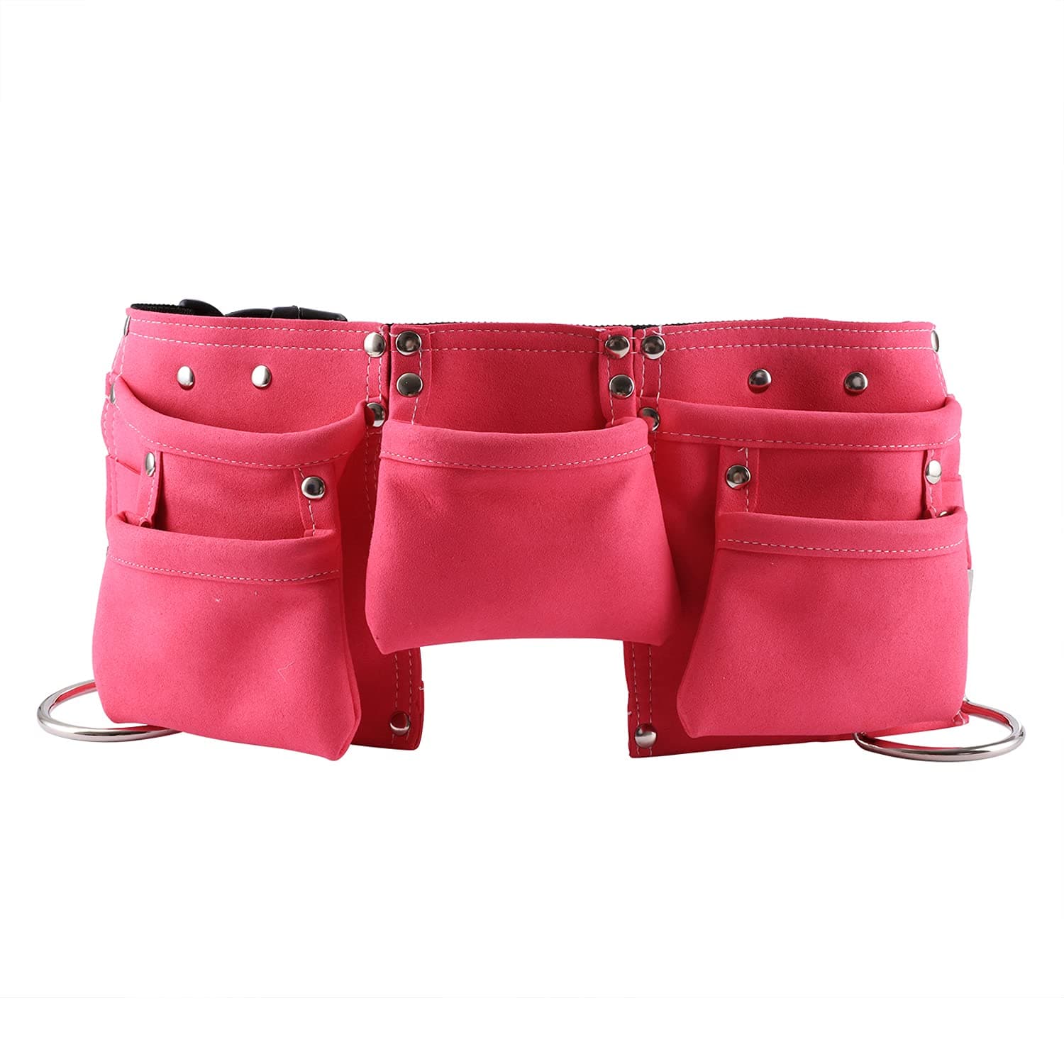 HIMM Kids Tool Belt,Construction Tool Belt,Child's Tool Apron,Candy Pouch for Youth Dress Up and Costume (Pink)