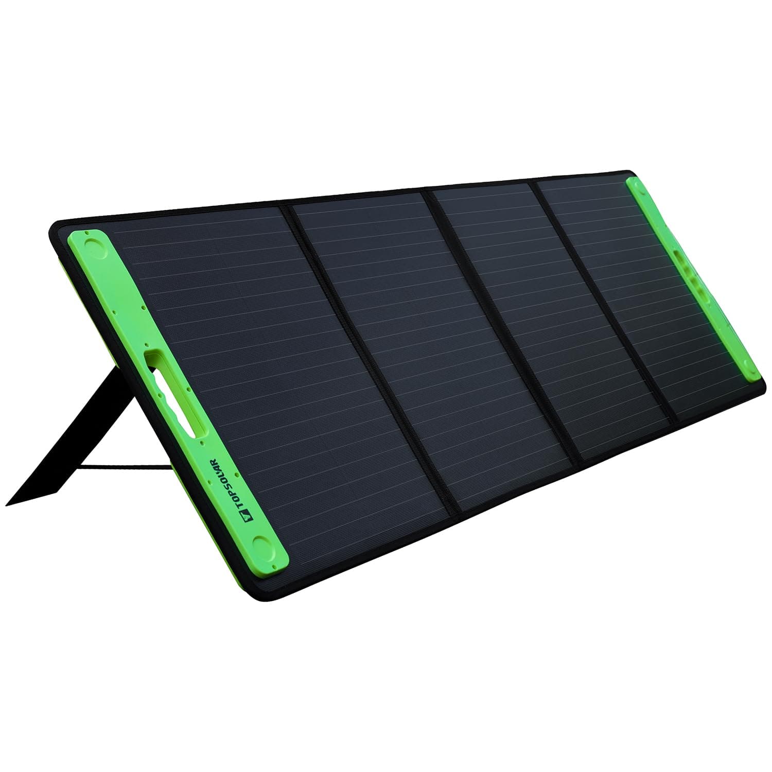 Topsolar 200W Foldable Portable Solar Panel Charger Kits for Portable Power Station Generator Cell Phones Camera Lamp 12V Car Boat RV Battery(Dual USB Ports & 19/14.4V DC Output)