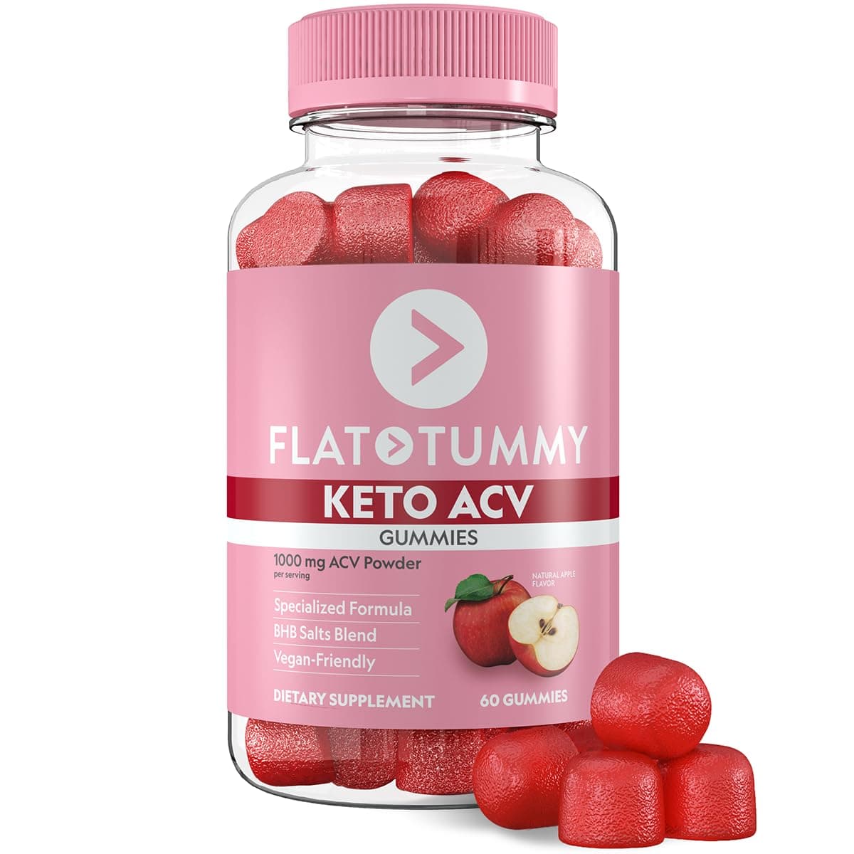 Flat Tummy Keto ACV Gummies (60 Count)