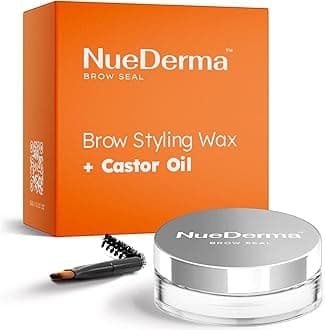 Brow Seal with Castor Oil - Clear Eyebrow Gel, Waterproof Eyebrow Makeup, Styling Wax for Feathered & Fluffy Brows - 1 OZ