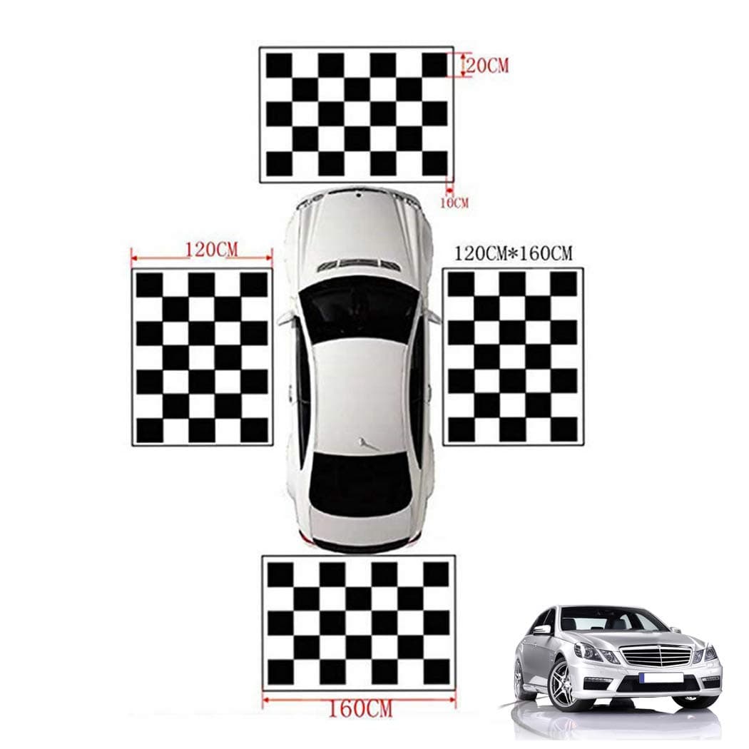 Eaglerich 4pcs*(1.6 * 1.2M) 2D Calibration Calibration Cloth for 360-Degree Panoramic Bird's-Eye Panoramic DVR System