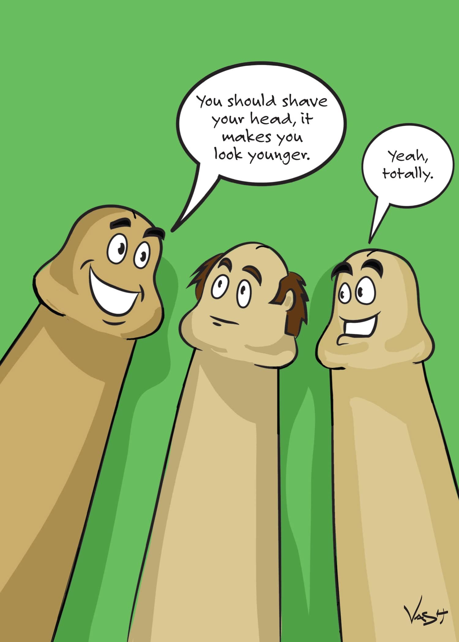 Dick Heads Funny Birthday Card