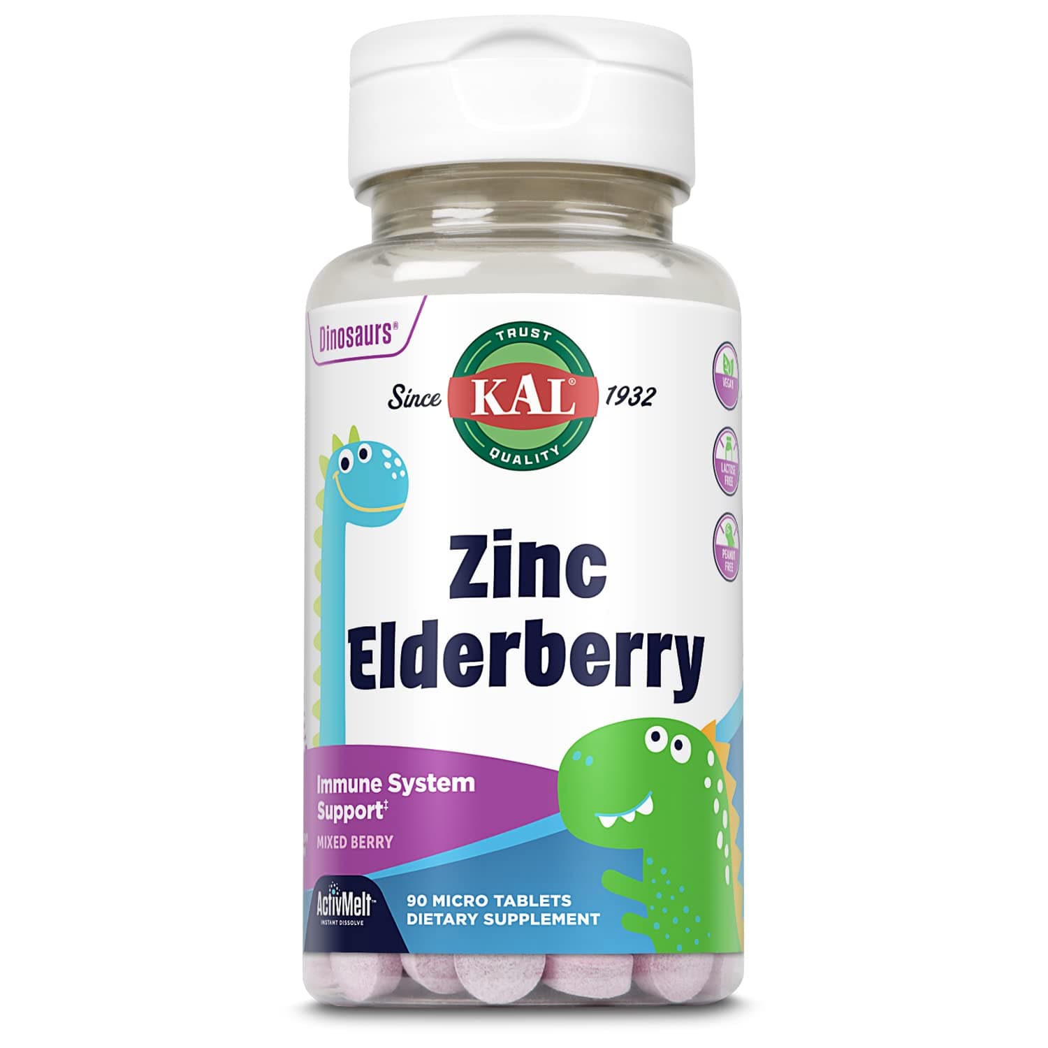 Kid’s Zinc Elderberry Dinosaurs