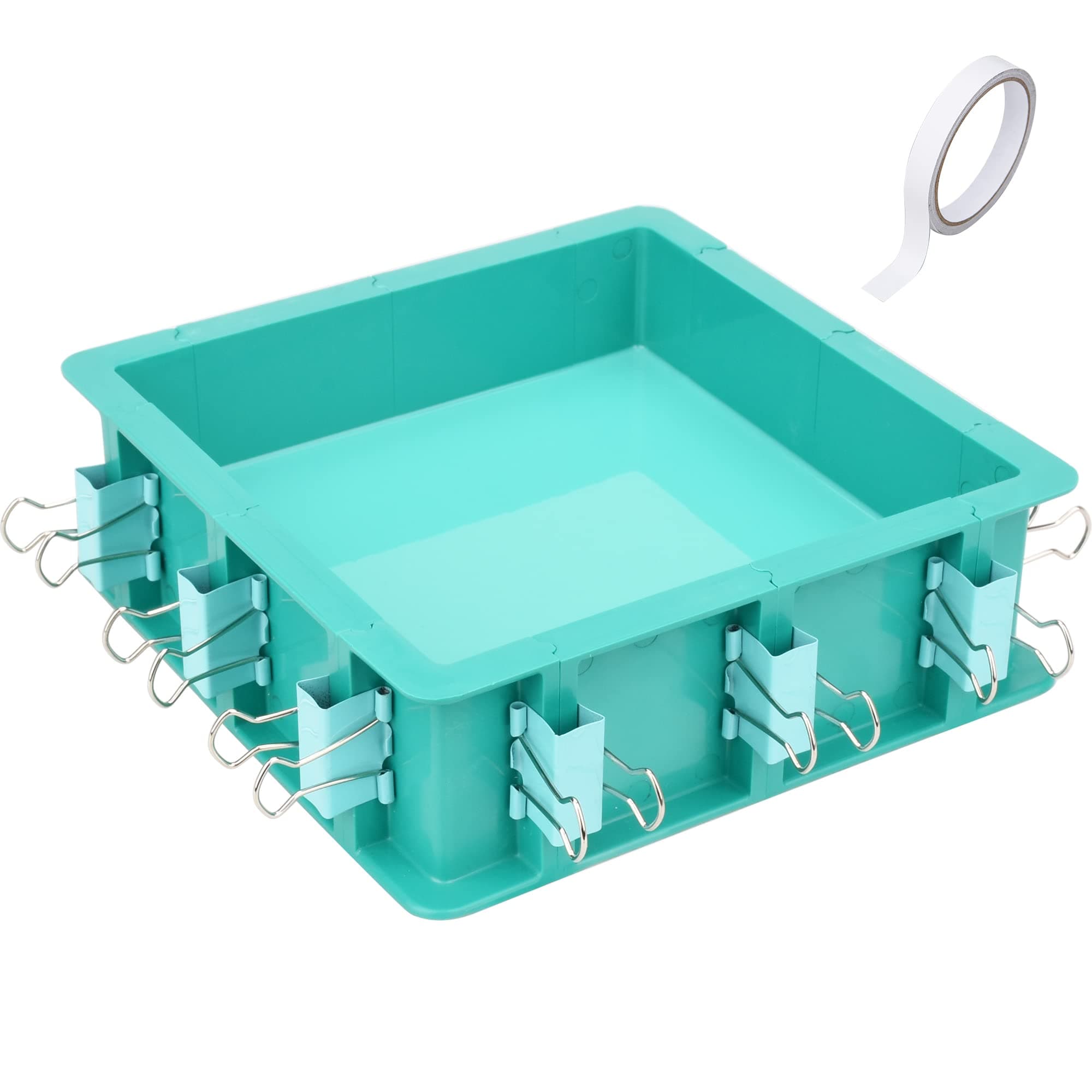 Adjustable Mould Housing Kit for Silicone Rubber - Plastic Frame for DIY Resin, Candle, and Soap Moulds - Free Combination Design