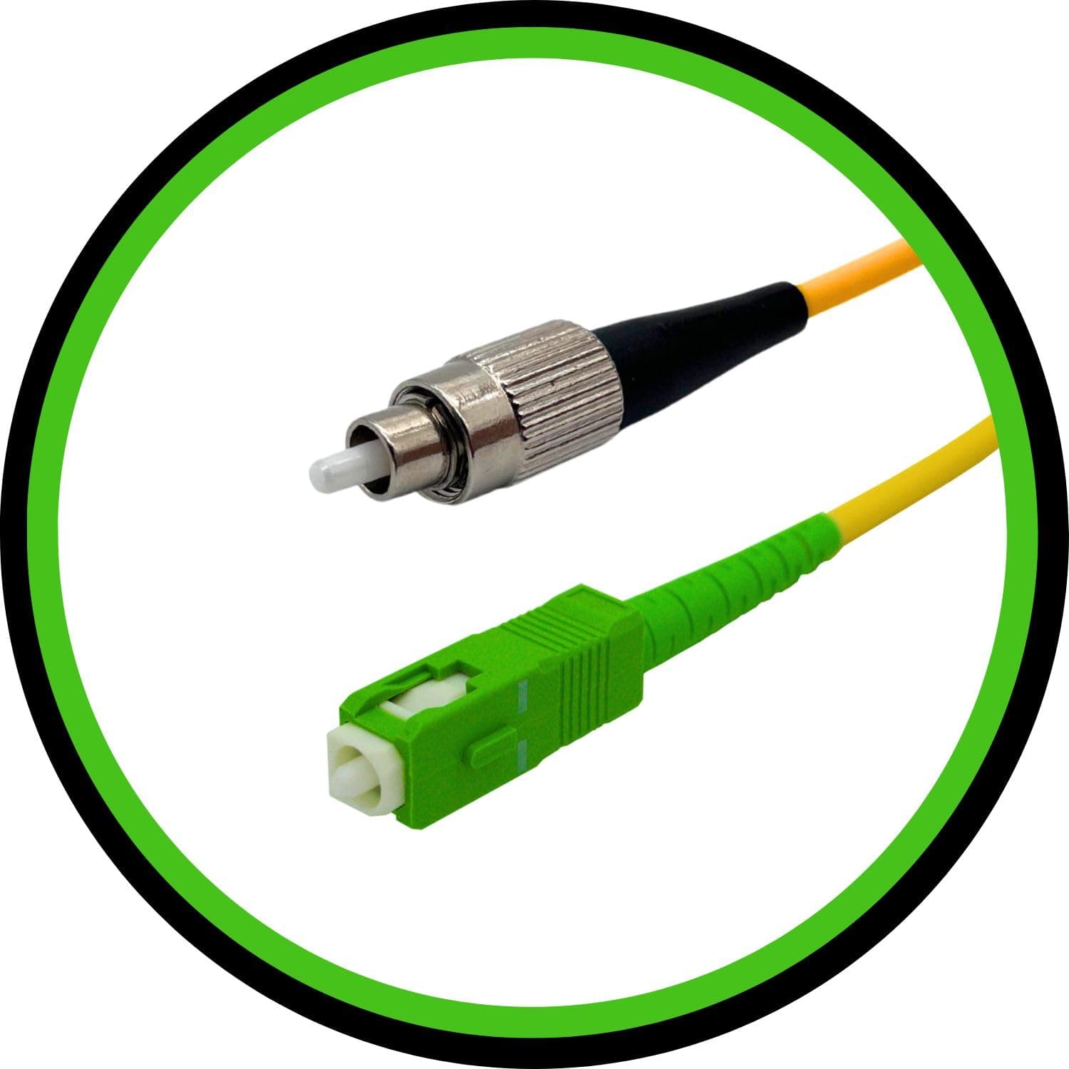 Fiber Optic Patch Cable - Single Mode - SIMPLEX - OS1-9/125um (10M, FC to SC/APC)