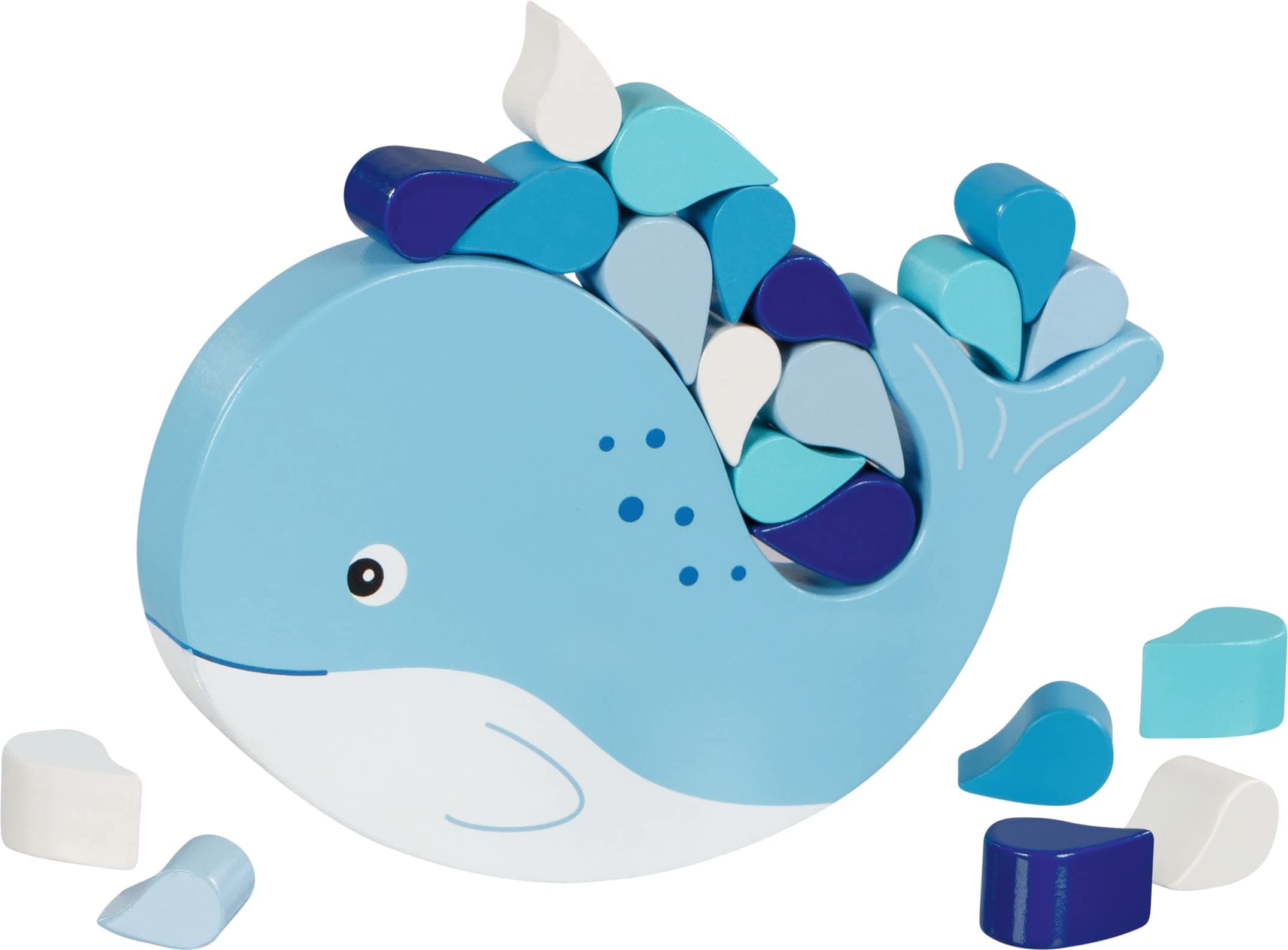 Goki 56664 Whale Balance Game Skill, Multicoloured