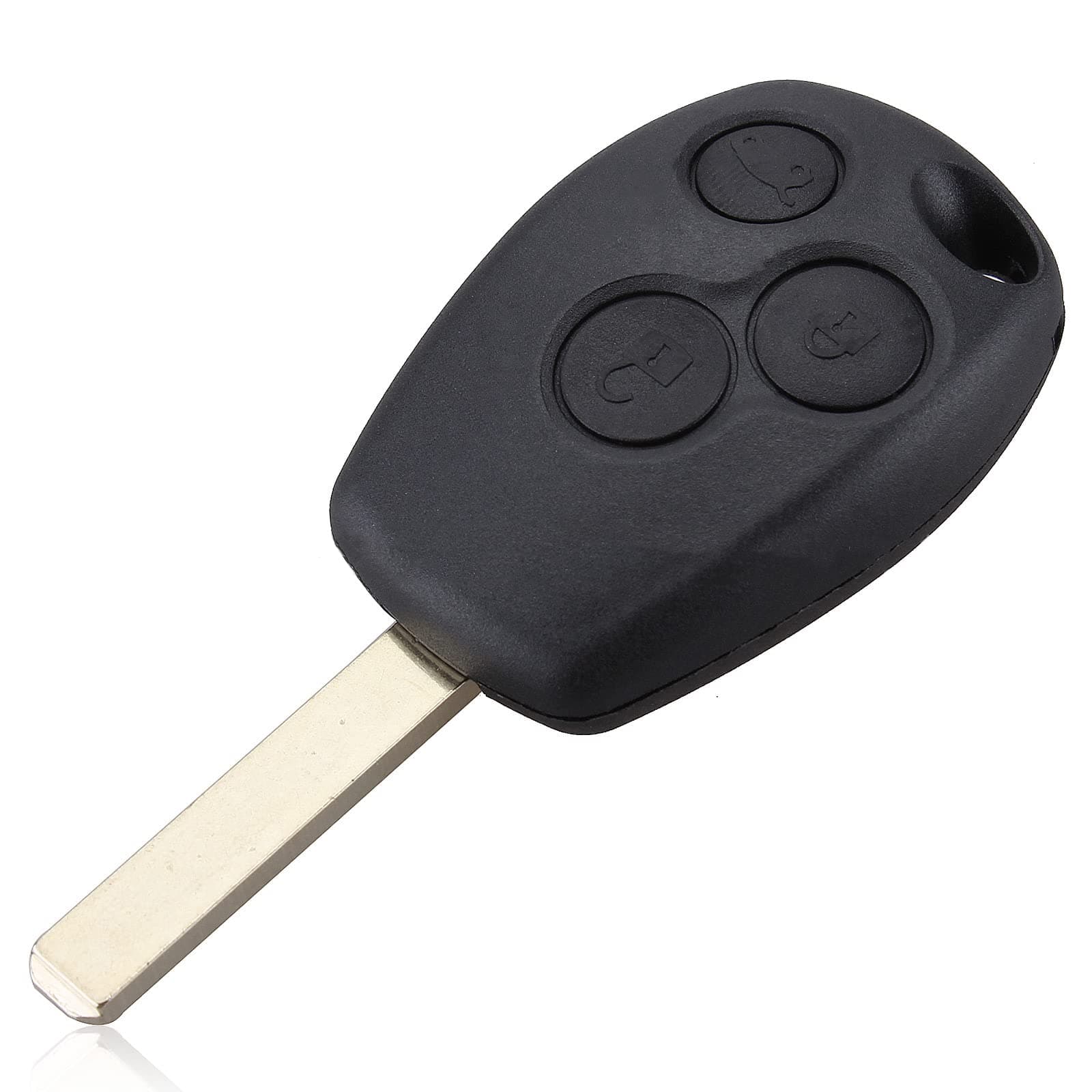 Kelay R-enault Clio Key Case Cover Replacement 3 Button For R-enault Clio Twingo Scenic Modus Kangoo Dacia Laguna Megane Logan Espace Remote Control Key Fob - Uncut Blade