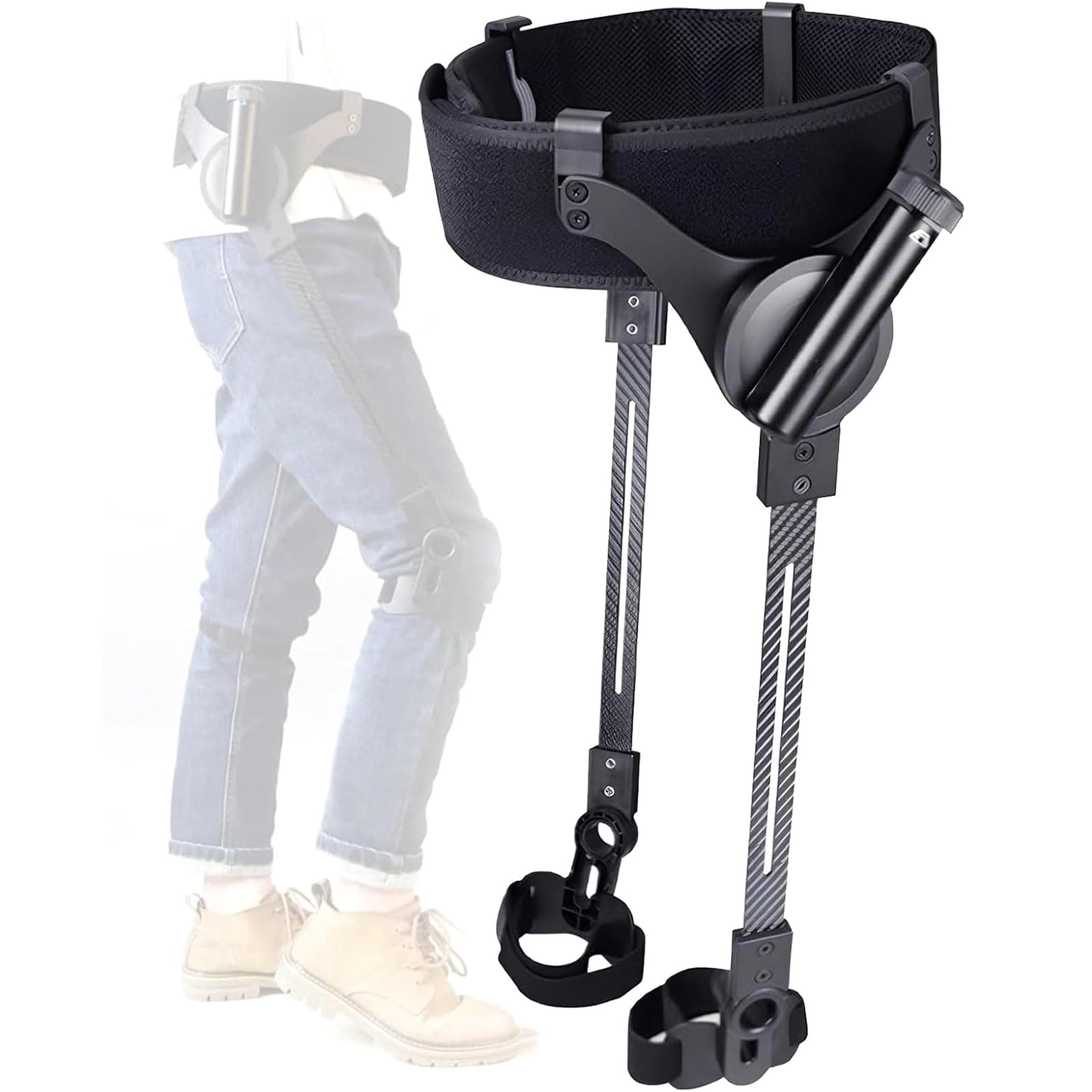 Bionic Body Power Walking Aid, Adjustable Lower Limbs Assisted Rehabilitation Training Equipment, 3 Levels of Adjustable Strength, for Elderly, People with Limited Mobility