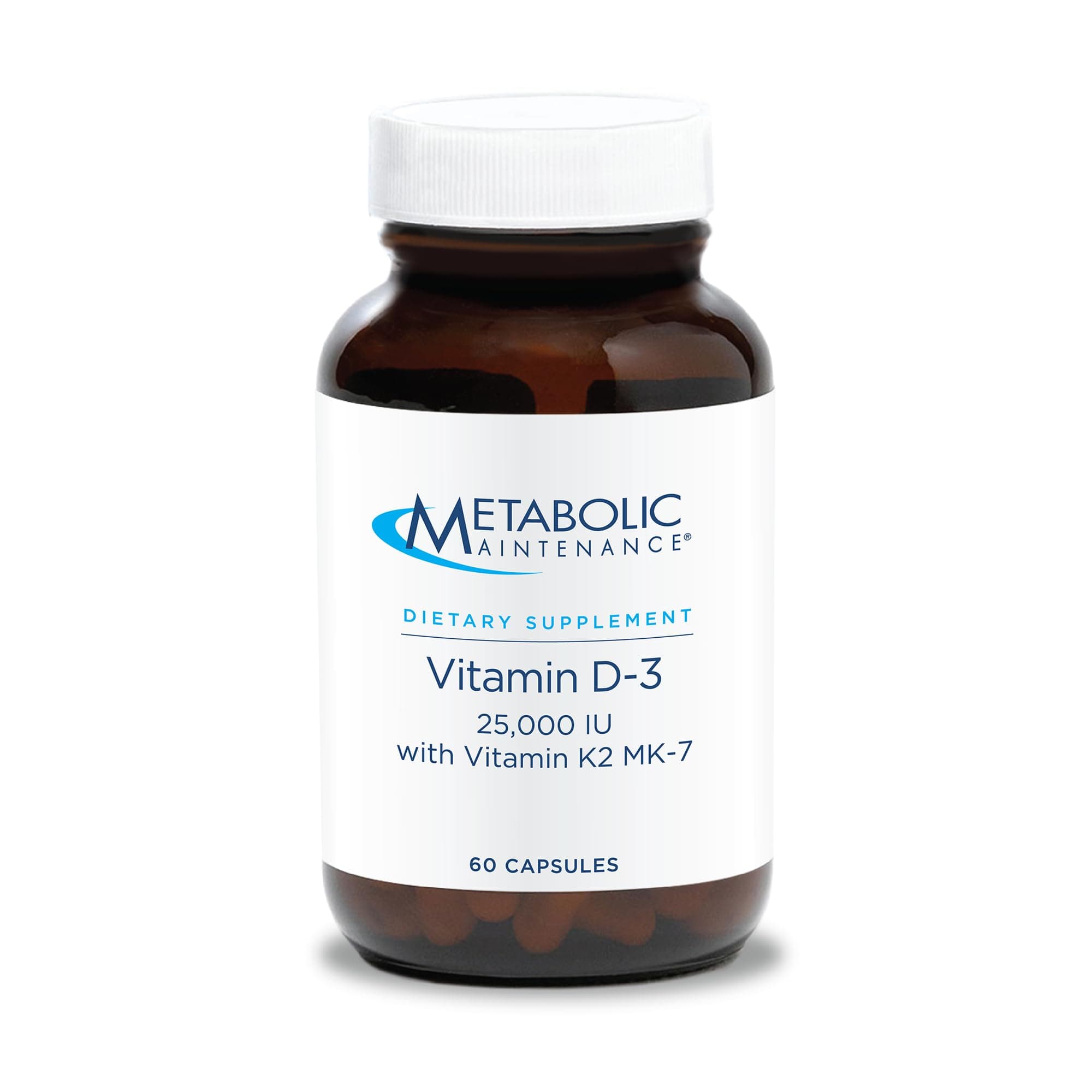 Vitamin D-3-25,000 IU + K2, High Potency + Easier Absorption, 60 Capsules