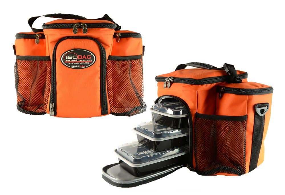 Isobag 3 Meal Management System-Full Tangerine Limited Edition-Insulated Lunch Box/Lunch Bag-Isolator Fitness