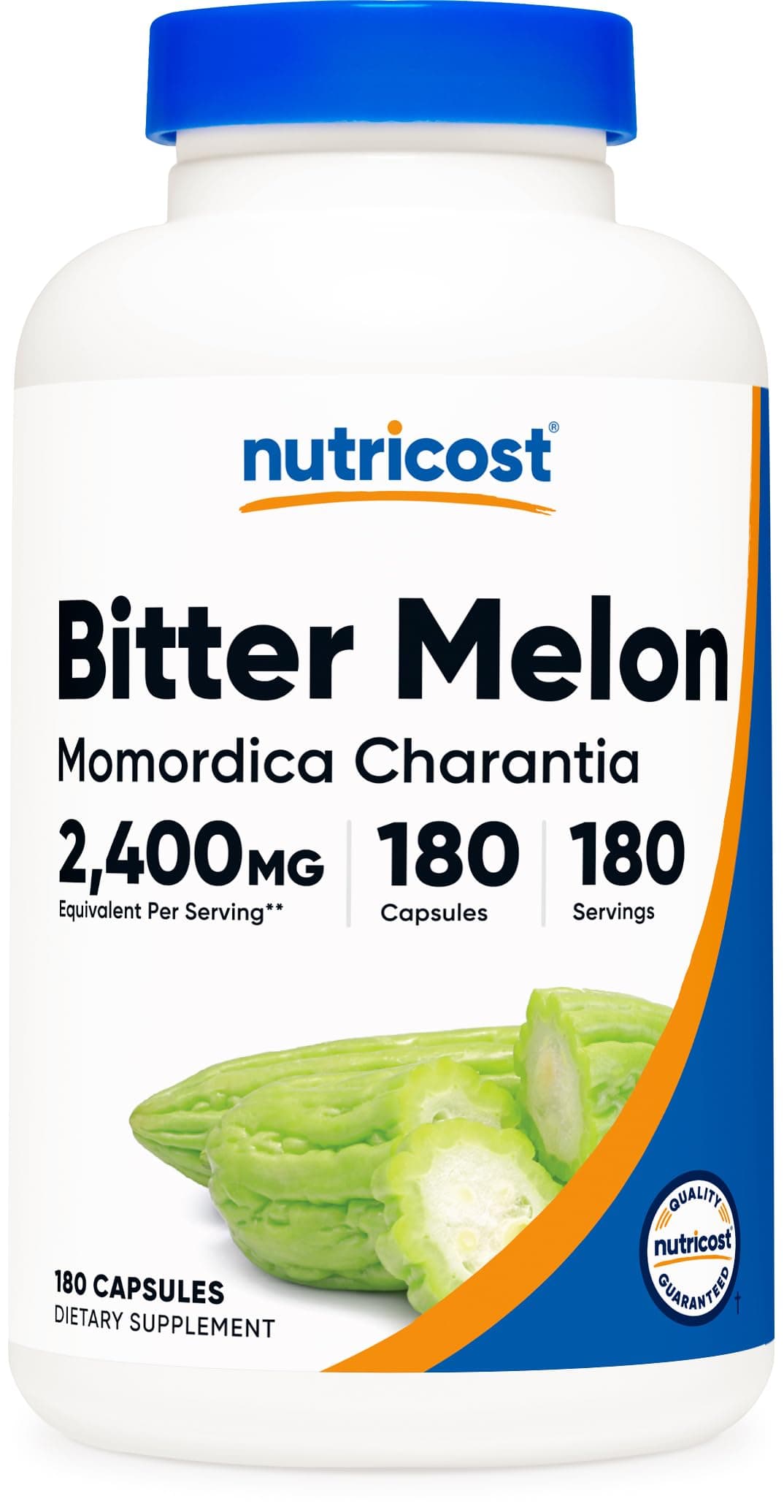 Bitter Melon Extract 180 Capsules for 180 Servings Per Bottle - Momordica Charantia, Vegan, Gluten Free and GMO Free