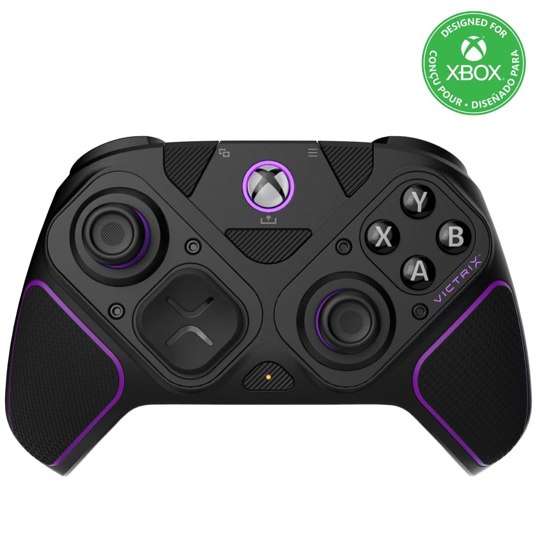 PDP Victrix Pro BFG Wireless Gaming Controller for Xbox Series X|S, Xbox One, Windows 10/11, Modular Gamepad, Dolby Atmos Audio, Remappable Buttons, Customizable Triggers/Paddles/D-Pad, PC App, Black