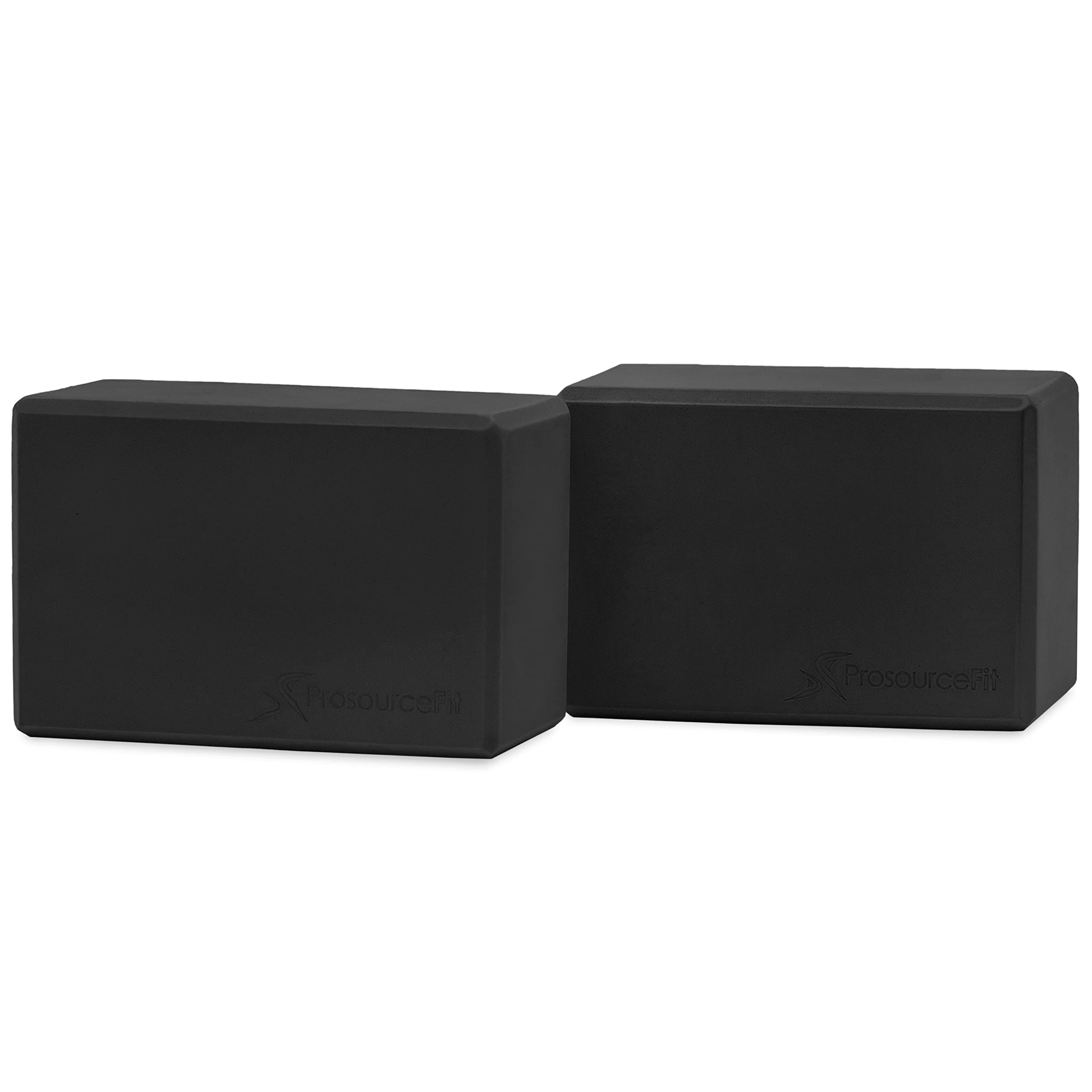 ProSource Foam Yoga Blocks Set of 2 High Density Large Size 9" x 6" x 4