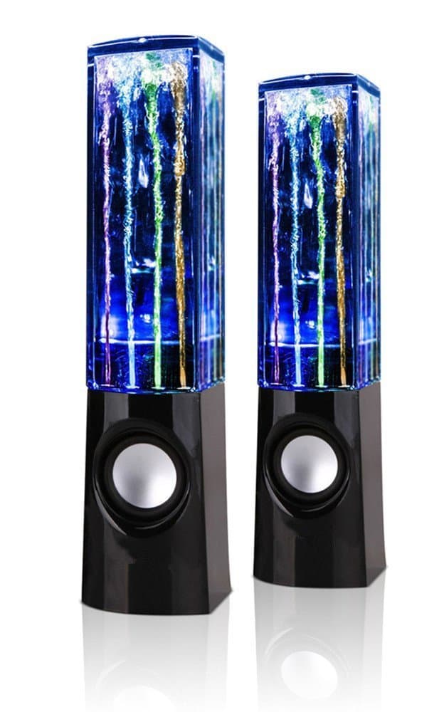 Spinido| USB Dancing Water Speakers - Desktop Speakers for PC, Mac, MP3 Players, Mobile Phones inc. iPhone & Tablets, iPad 4, iPad Air, iPad 5, iPhone 6, iPhone 5s, iPhone 5c Black