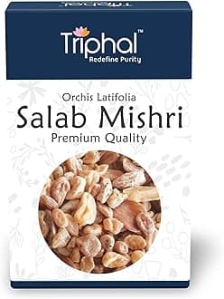 TRIPHAL Salab Mishri/Salam Misri 10g | Original Whole (Sabut) Form | Pure and Natural