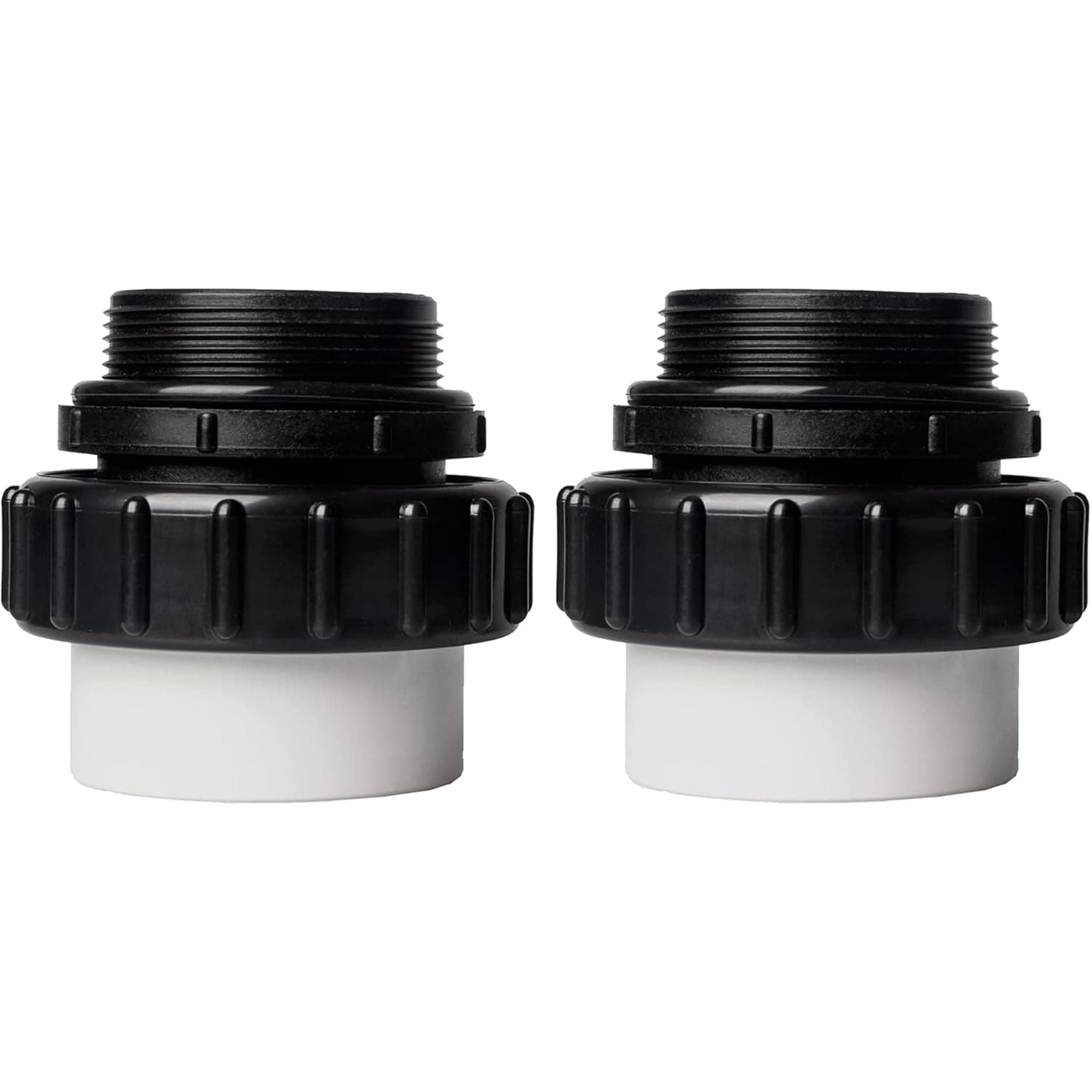 (2-Pack) 2" MIP x 2.37" PVC Hi-Temp Unions Compatible with Pentair Whisperflo & Intelliflo Pool Pumps Hand-Tightened Pool Pump High Temp Unions Replacement for Schedule 40 Male Adapters