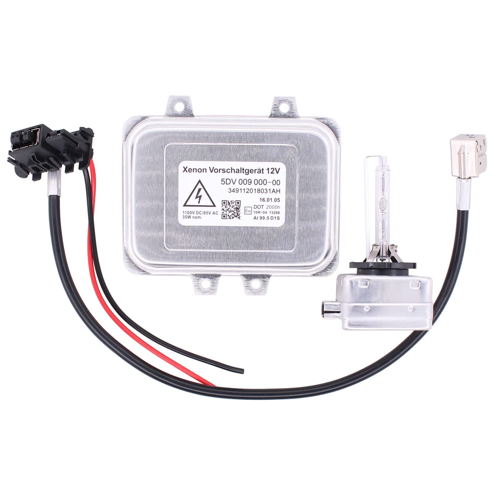 Xenon Headlight Ballast Control Unit Module with Igniter Harness and D1S Bulb for 528i 535i 530i X6 Escalade Town & Country Sprinter 2500 3500 Azera Equus CLK550 G550 G63 G500