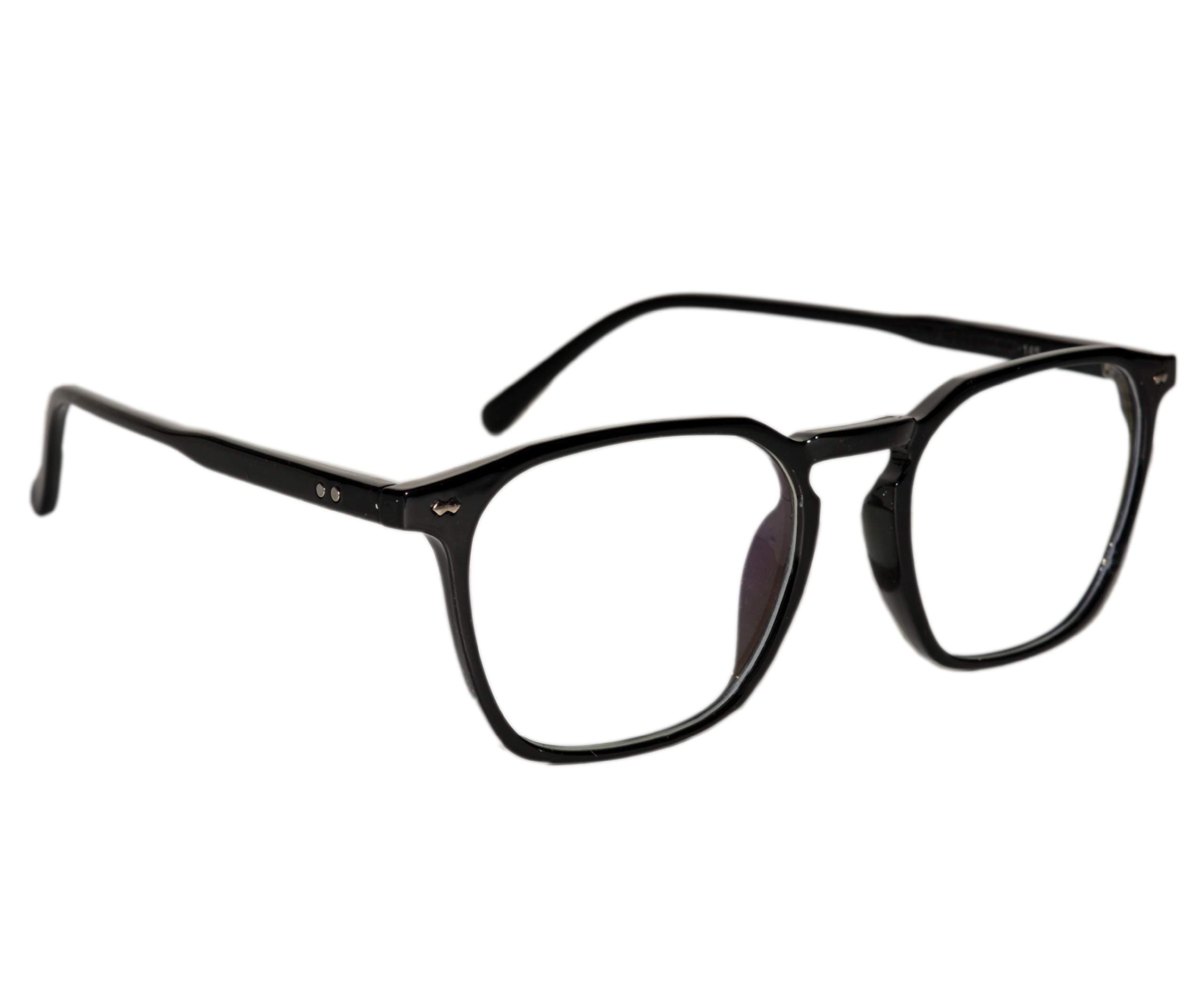 Black Square Medium Unisex Optical Frame (110B)