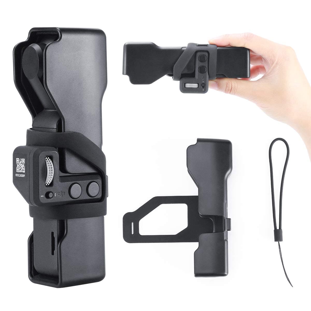 Yiliwit OSMO Pocket Wireless Module Storage Bag Carrying Case Portable Travel Bag with Lanyard Compatible with DJI Osmo Pocket with Controller Wheel Accessories