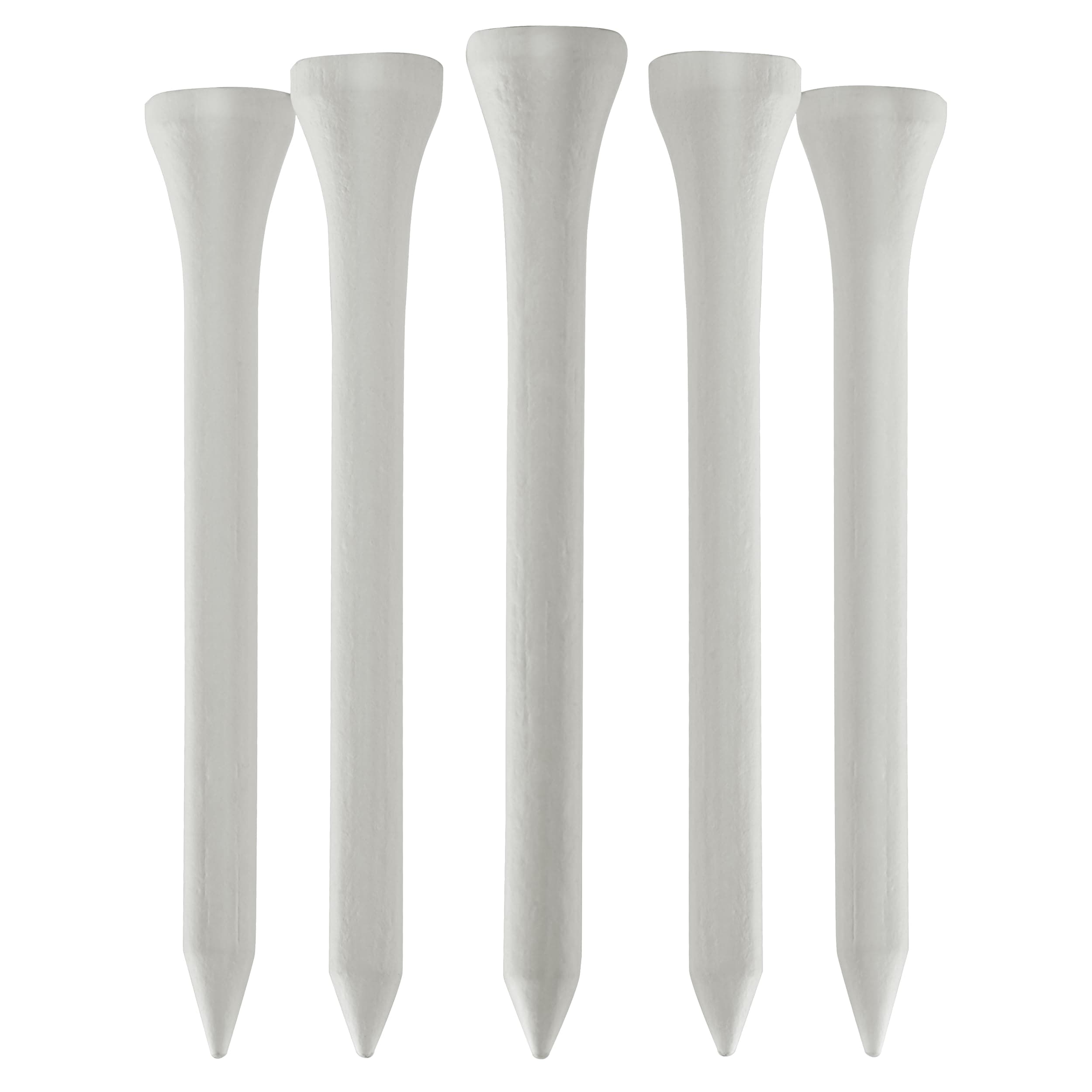 70mm 2 3/4" Premium White Bamboo Golf Tees Sustainable Eco Friendly Pack of 100