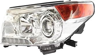 KLAUER For Toyota For Land Cruiser LC200 2012-2015 Front Head Light DRL Head Lamp Headlamp Headlight LED Daytime Running Light(Left light)