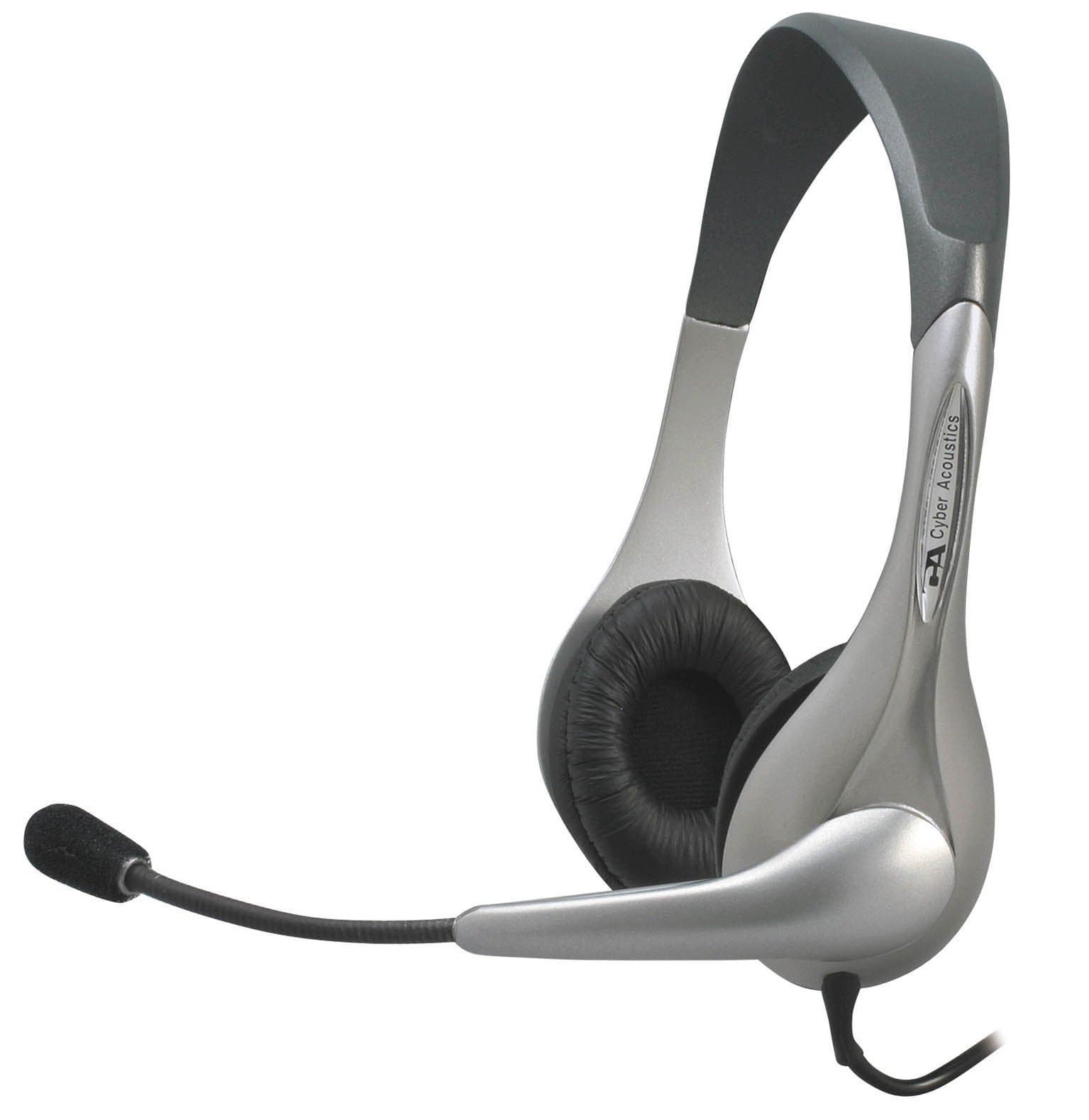 Cyber AcousticsAC-202B Silver Stereo Headset & Microphone