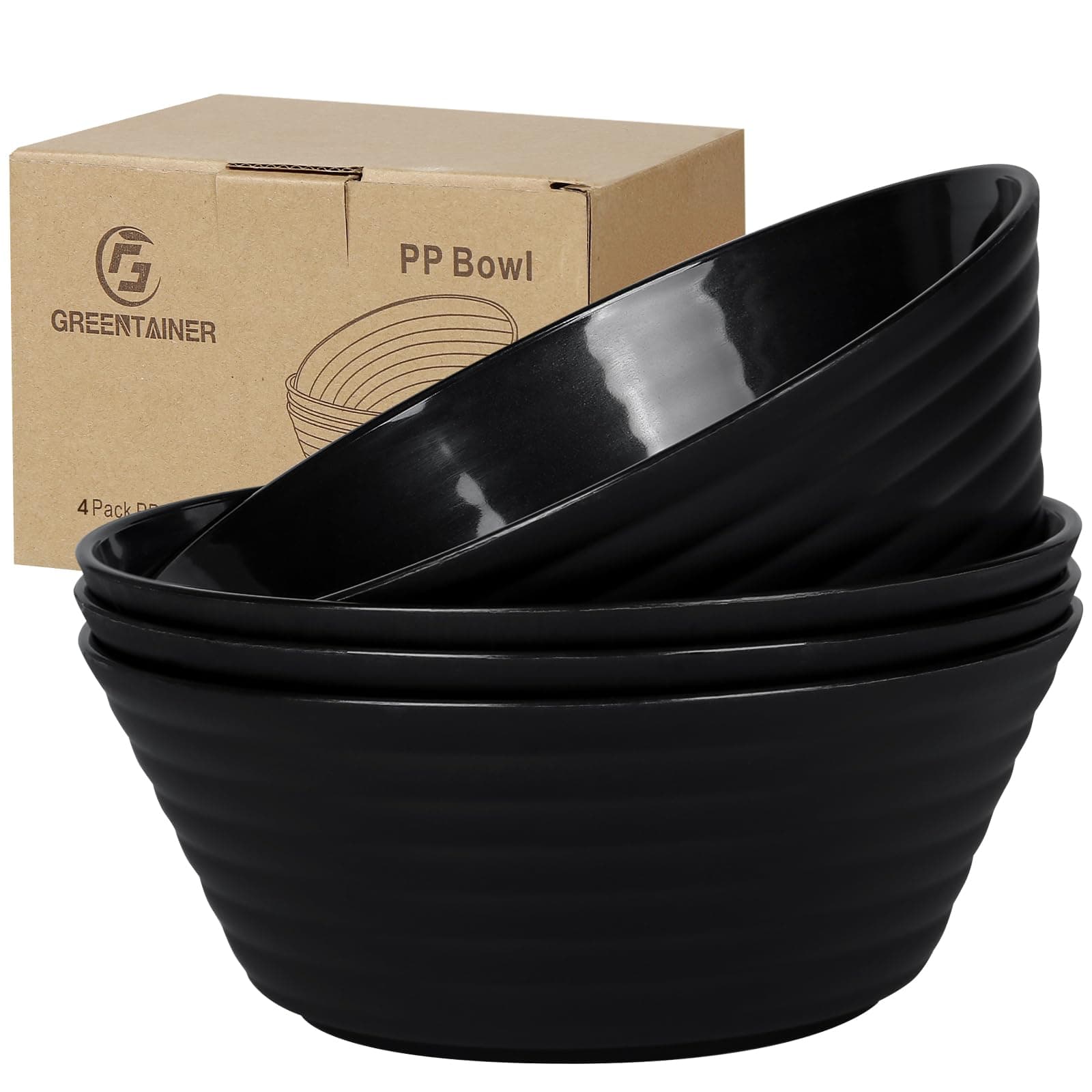Sponsored Ad – Unbreakable Large Cereal Bowls Sets,4 PCS Unbreakable Cereal Bowl 52 OZ,Soup Bowl Sets for Serving Soup,Oatmeal and Salad, Microwave & Dishwasher Safe,BPA Free,Black