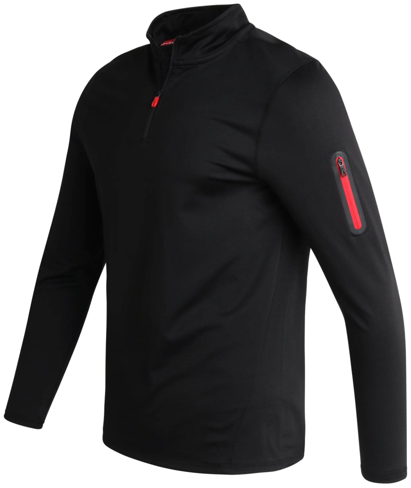Spyder Men's Active Shirt - Quarter Zip Long Sleeve Performance Pullover - Lightweight Workout Shirt for Men (S-XL)